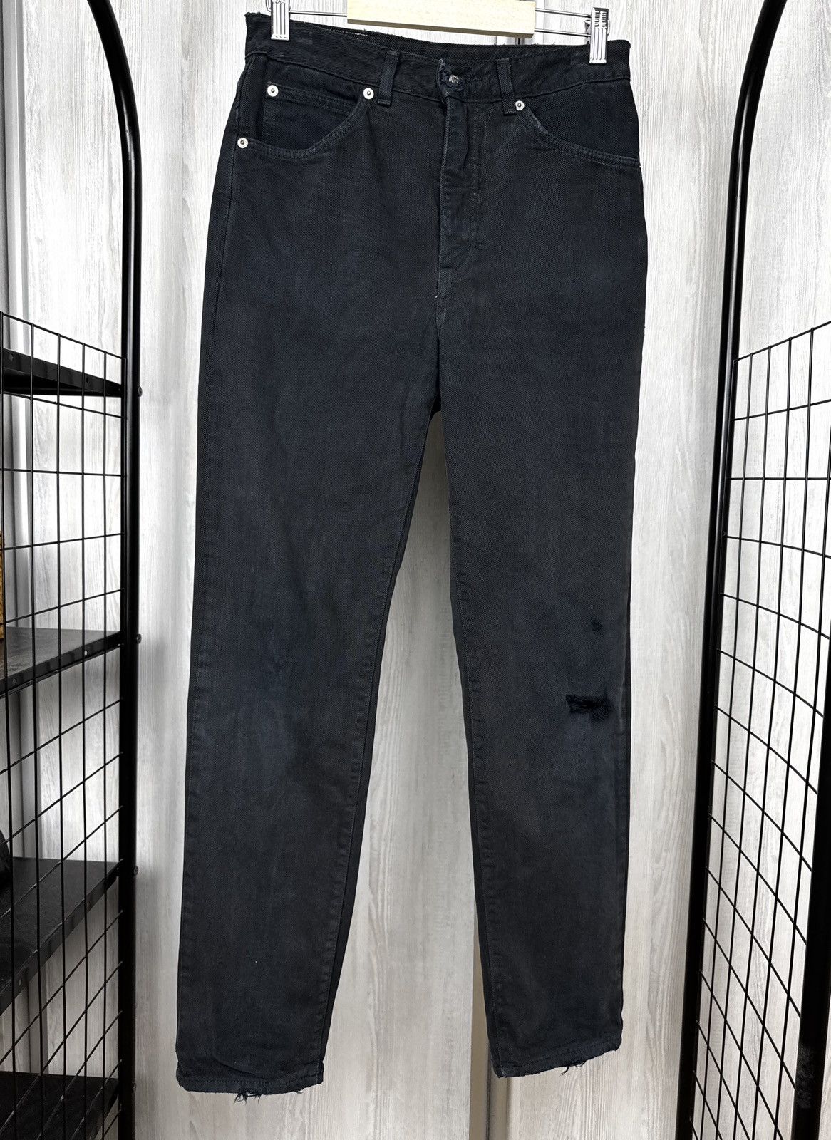 Edwin JeansEdwin international black distressed denim jeans japan Size US 30 / EU 46 - 4 Thumbnail