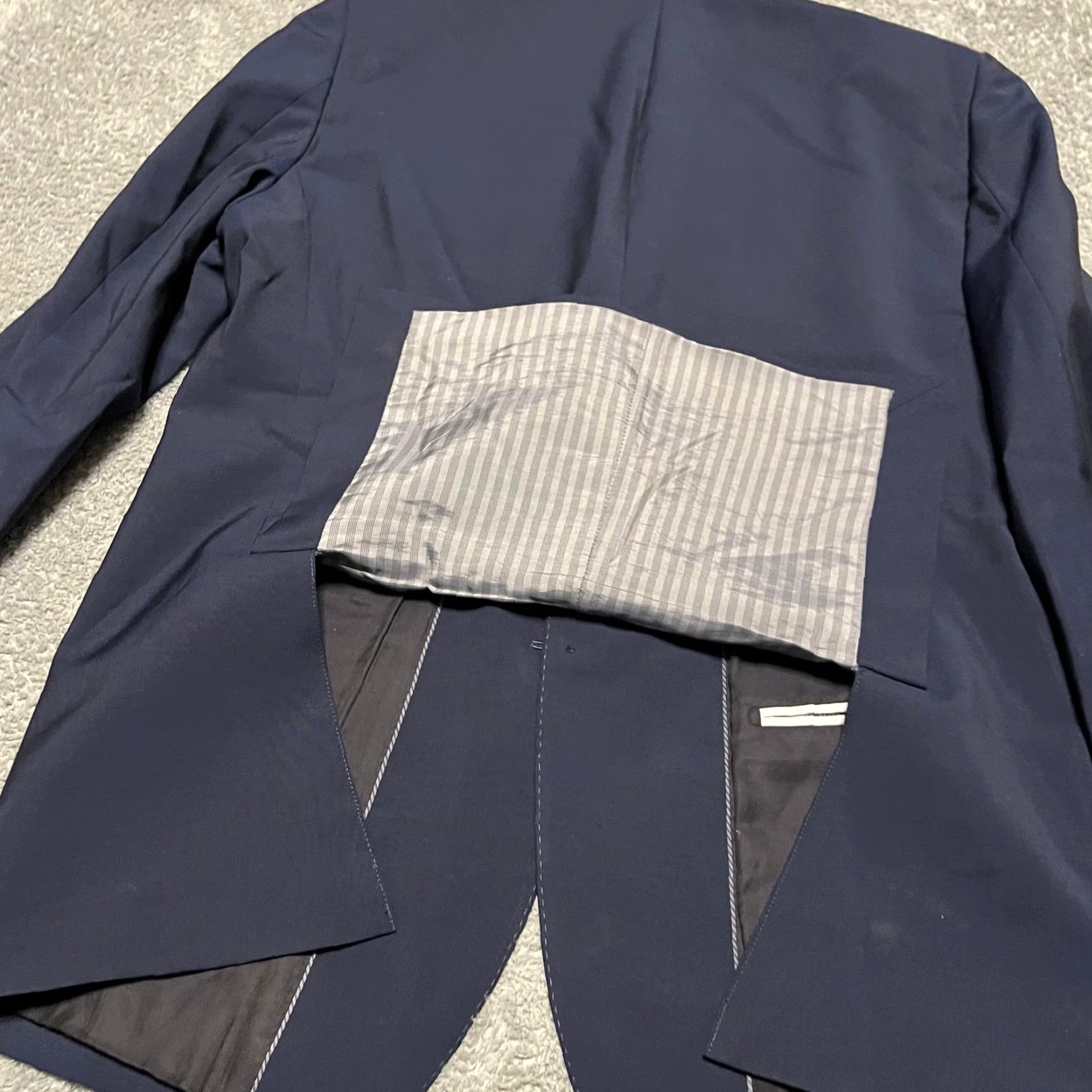 Banana Republic Banana Republic Jacket Blazer Mens 44R Blue Mohair Wool Marzotto 2 Button Coat Regular Mens Size 44R - 4 Thumbnail