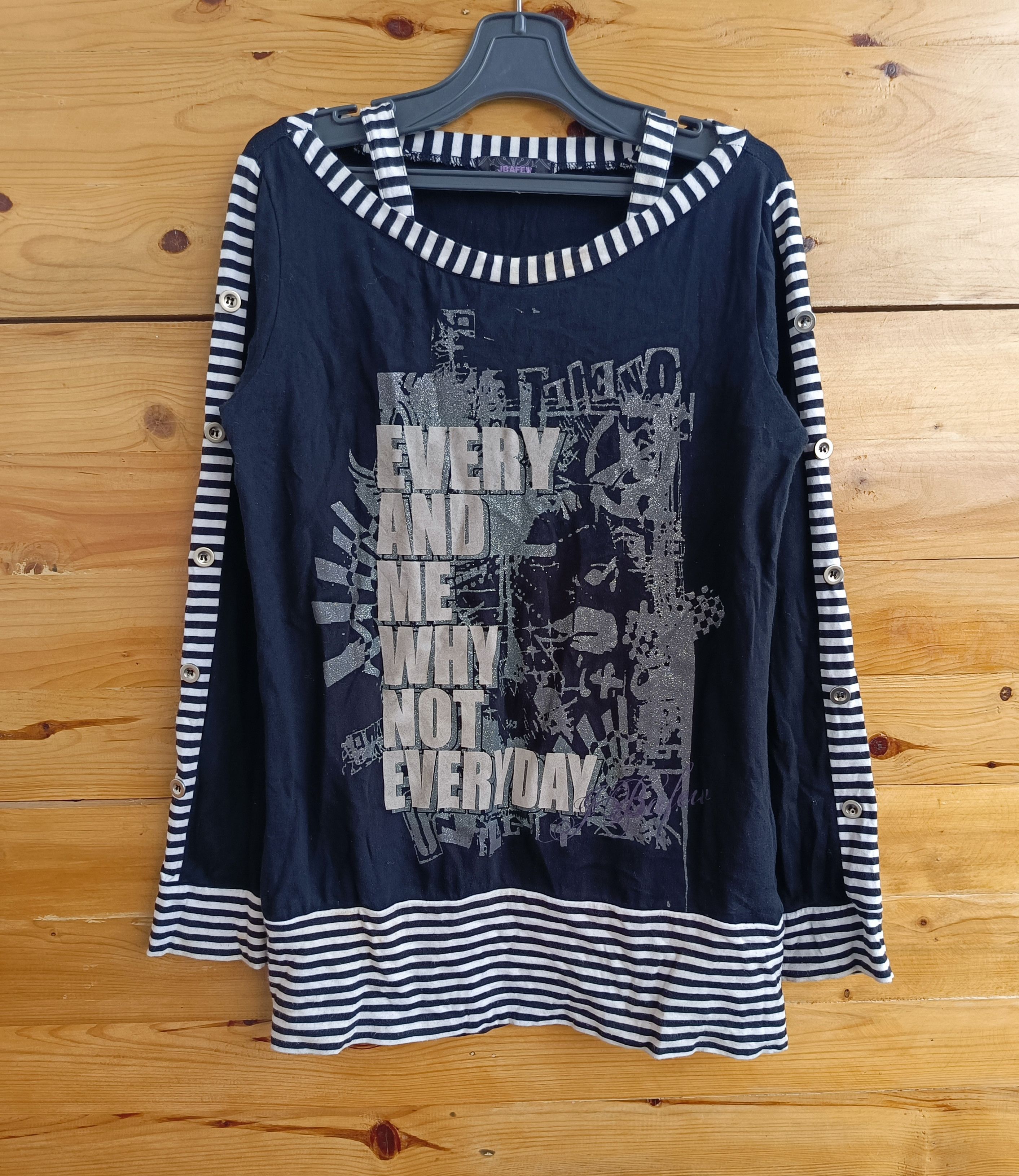 Beauty Beast Double Layer Poem Seditionaries Gothic Punk Long Sleeve Size M / US 6-8 / IT 42-44 - 1 Thumbnail