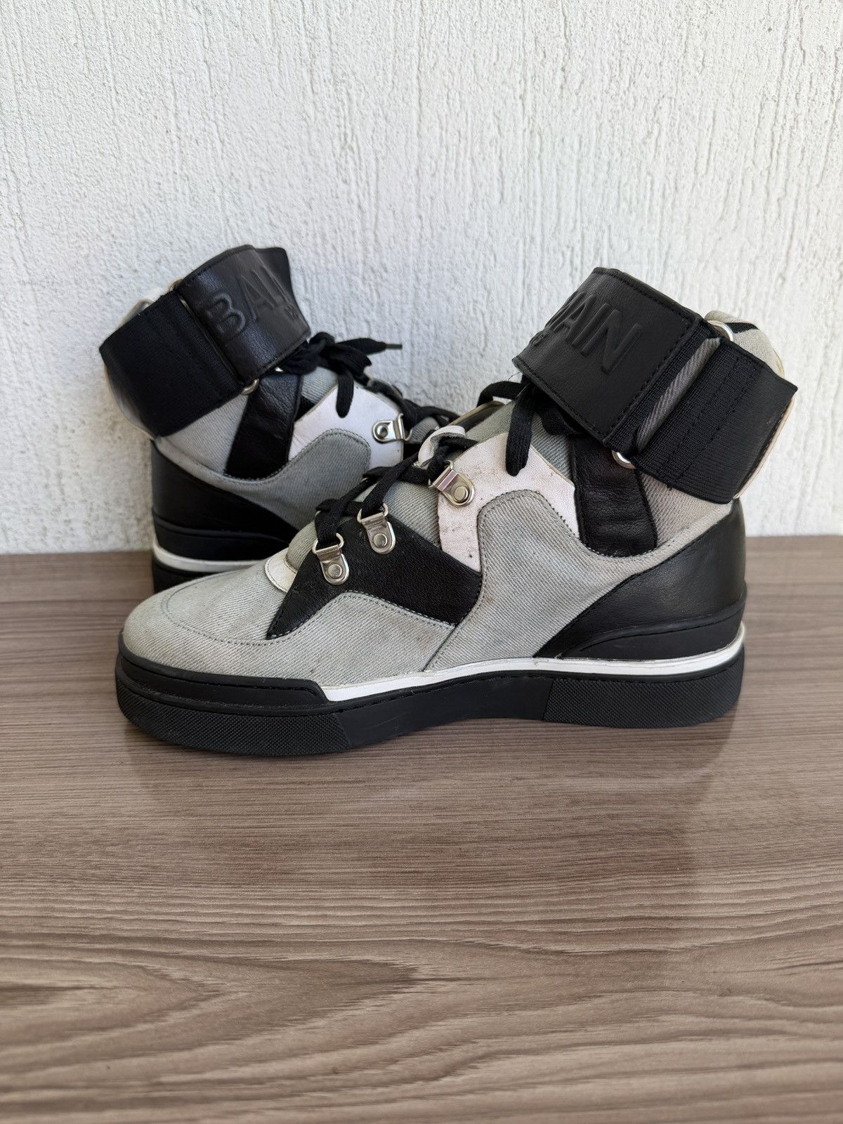 Balmain Denim Balmain log Sneaker Size US 6.5 / EU 39-40 - 14 Thumbnail