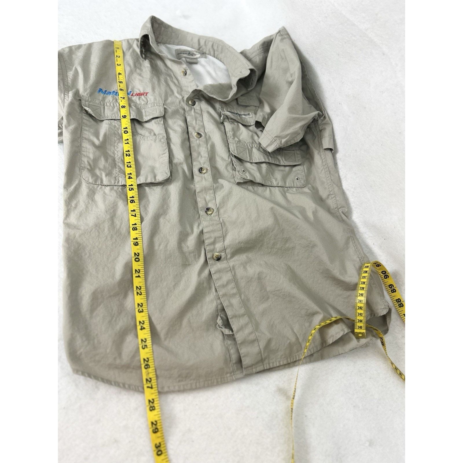 The Unbranded Brand Hook & Tackle Short Sleeve Natural Light Employee Shirt Size US S / EU 44-46 / 1 - 6 Thumbnail