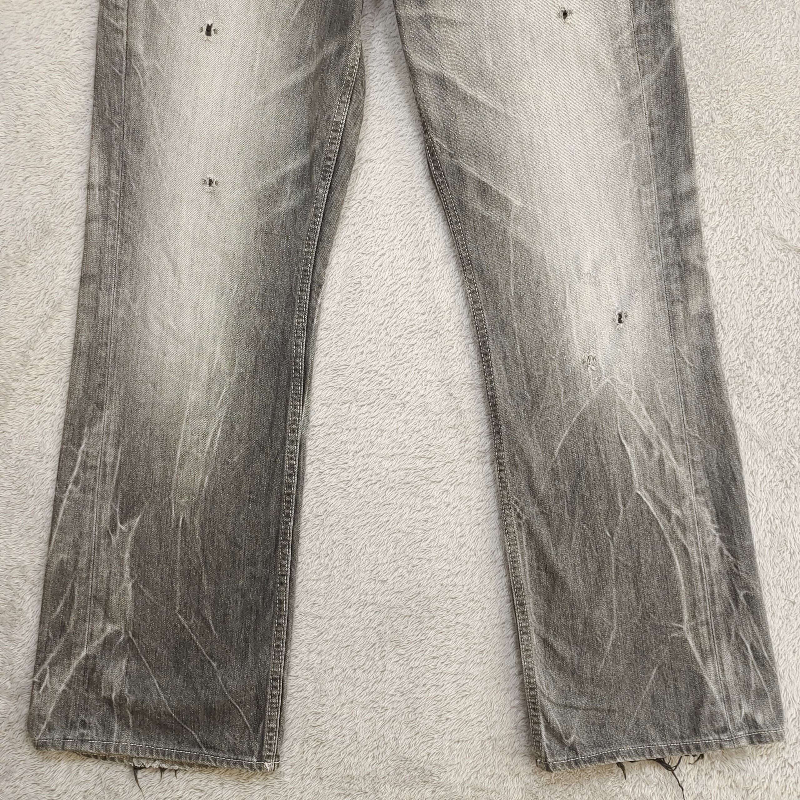 Vanquish Vintage Vanquish Gold Black Distressed Slim-Fit Jeans Size US 34 / EU 50 - 3 Thumbnail