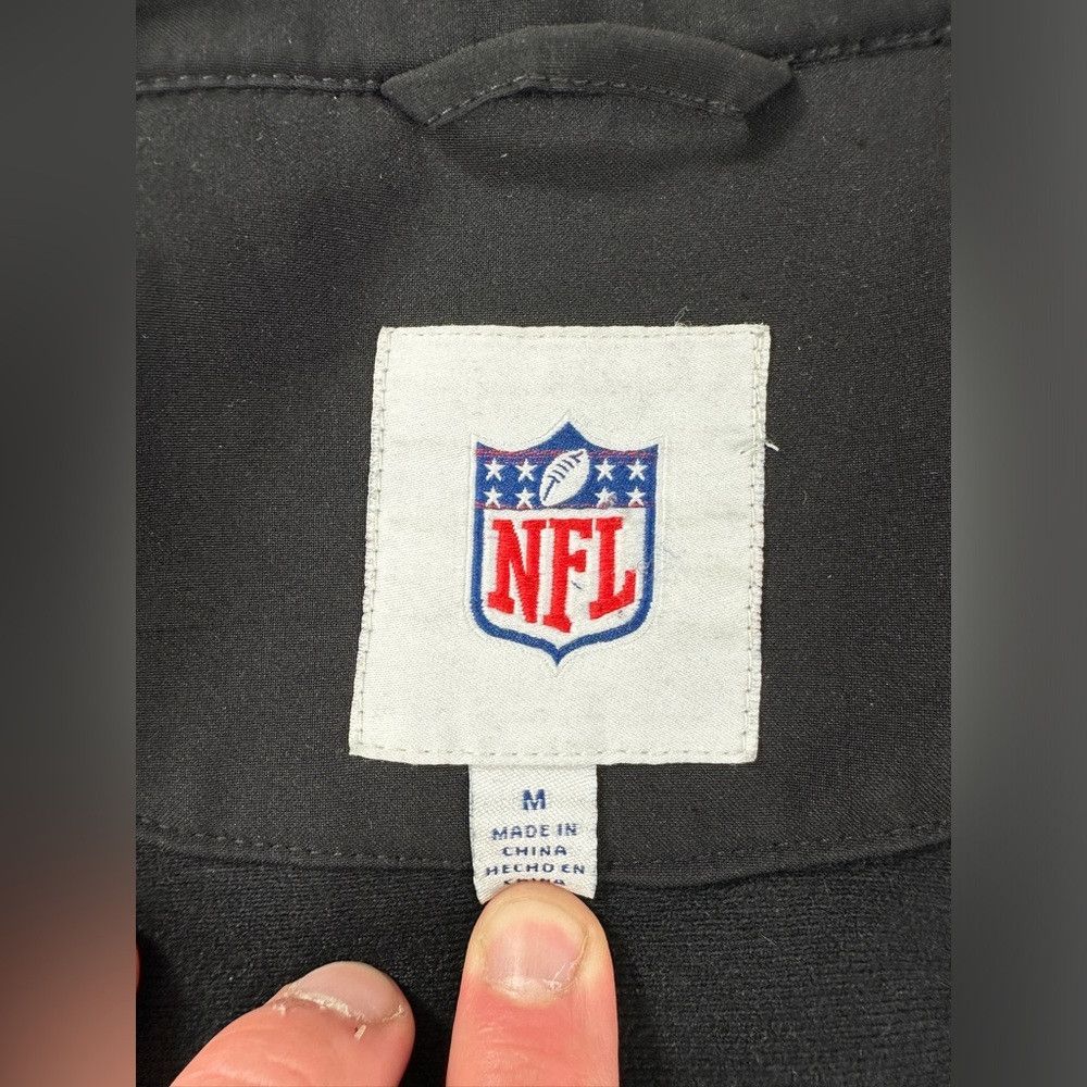 NFL Green Bay Packers black polyester windbreaker jacket men's Size US M / EU 48-50 / 2 - 2 Thumbnail