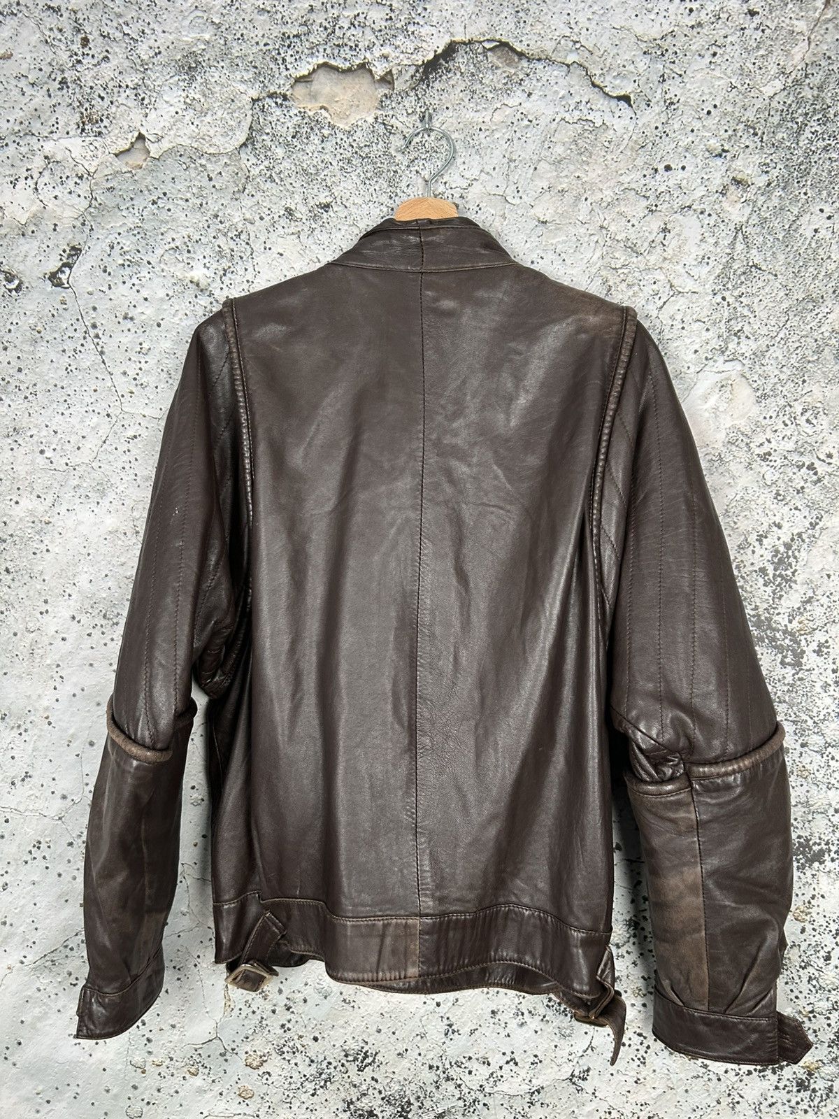Genuine Leather Vintage Brown Leather Jacket Bomber Grunge Punk 90s Size US L / EU 52-54 / 3 - 6 Thumbnail