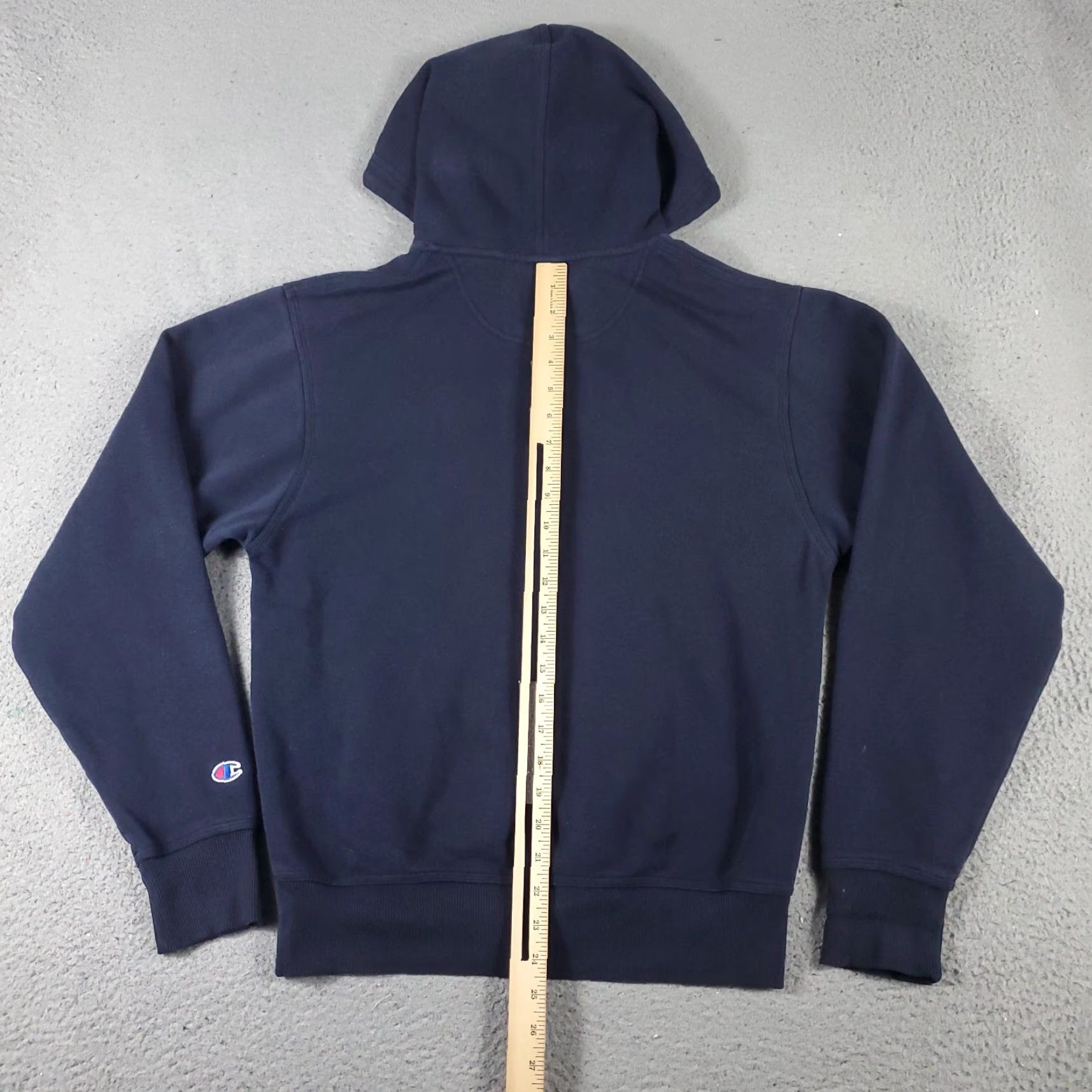 Champion VINTAGE Champion Hoodie Pullover Mens Small Blue Fleece Logo Zipper Athletic Sweatshirt Size US S / EU 44-46 / 1 - 6 Thumbnail
