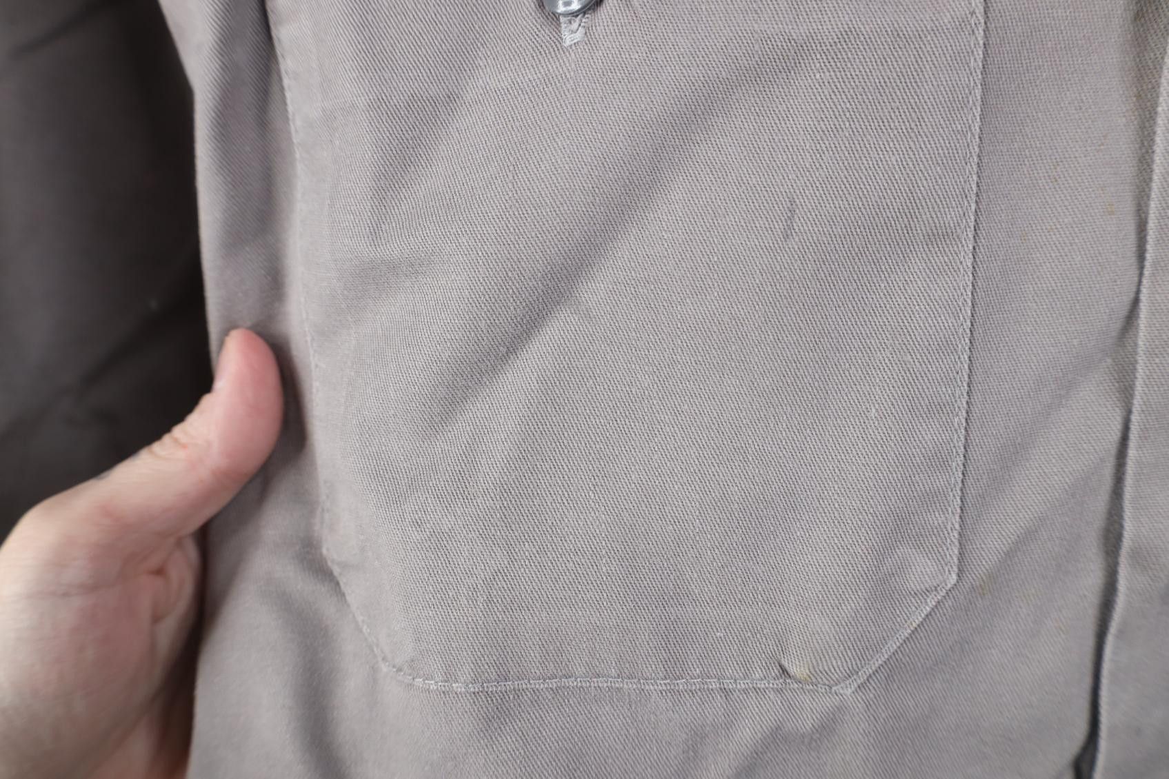 Vintage Vintage 90s Streetwear Workwear Mechanic Button Shirt Gray Size US XXL / EU 58 / 5 - 6 Thumbnail