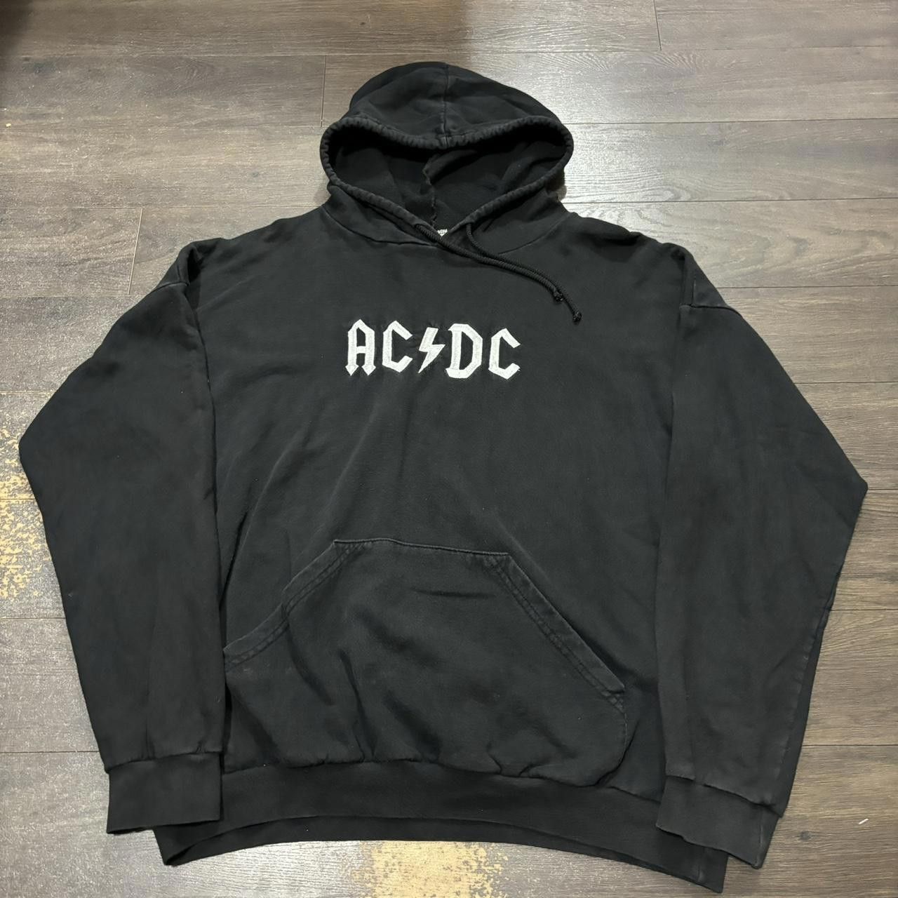 Designer vintage AC/DC embroidered hoodie 90s XL Size US XL / EU 56 / 4 - 3 Thumbnail