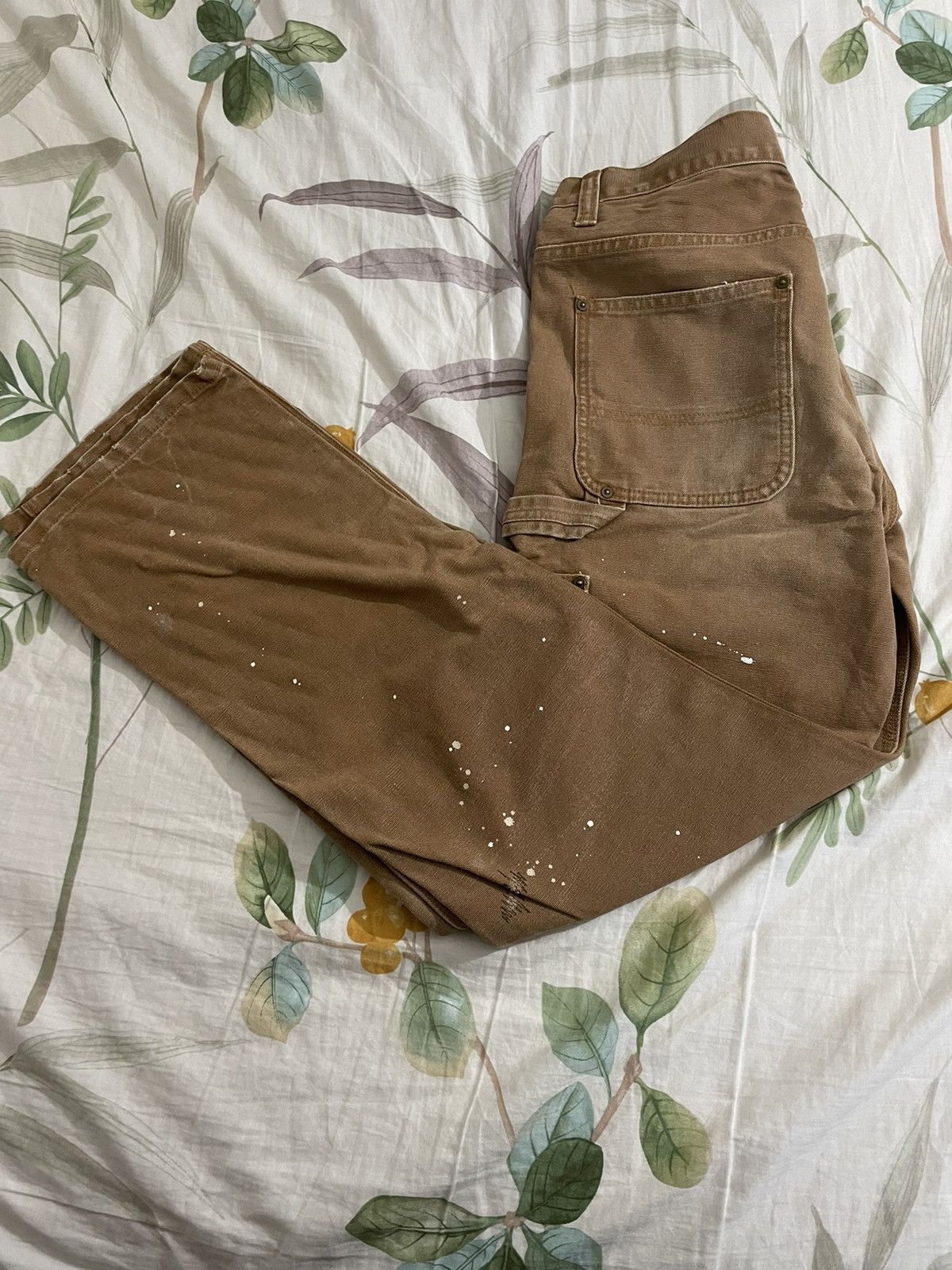パンツ carhartt x uniform experiment fragment CARHARTT X UNIFORM EXPERIMENT NAVY DAMAGED BRONCO PANT 32 W 32 L