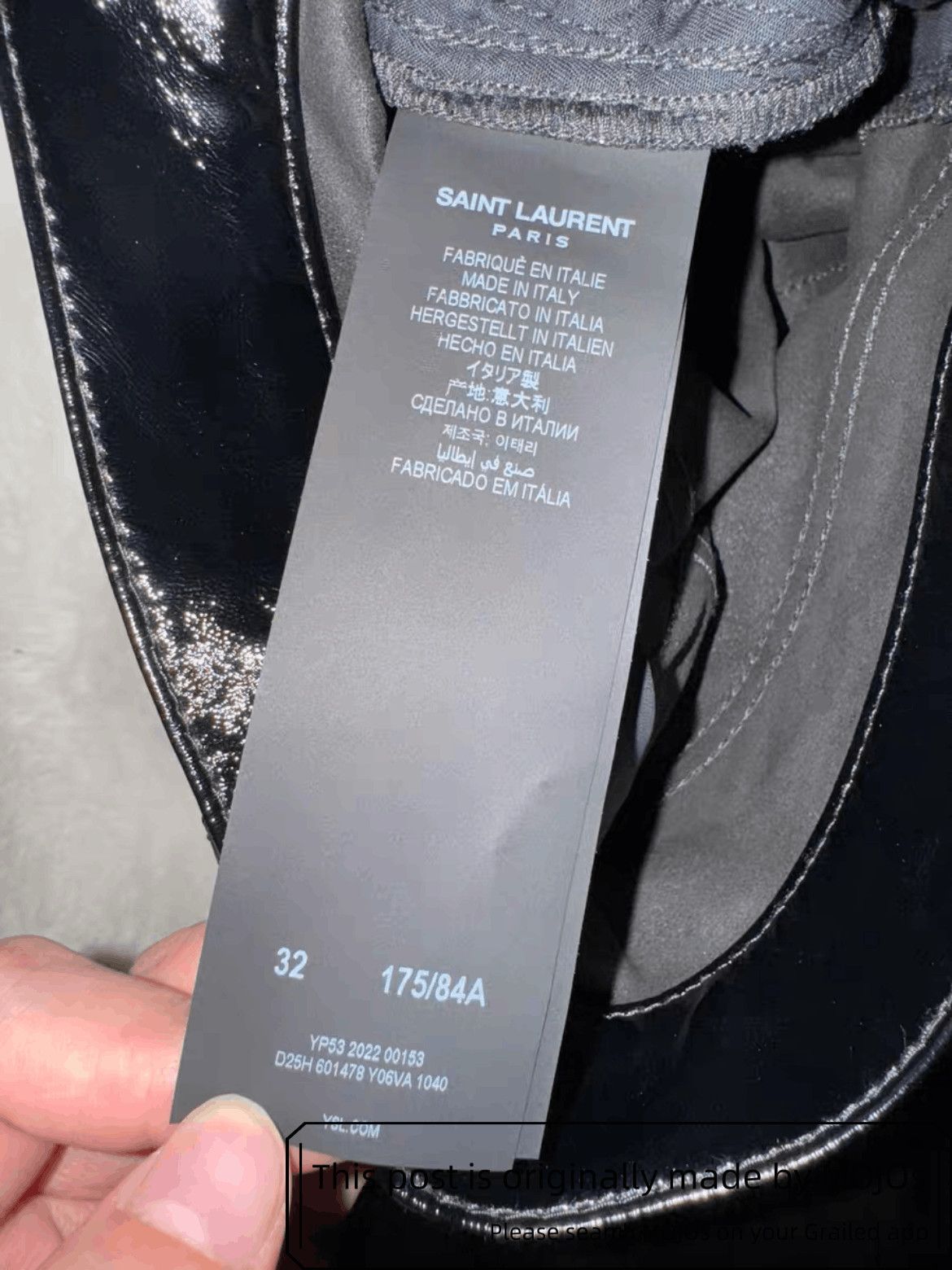 Saint Laurent Paris Sz 32 Saint Laurent Paris Patent Wax Denim mojos1923 Size US 32 / EU 48 - 3 Thumbnail