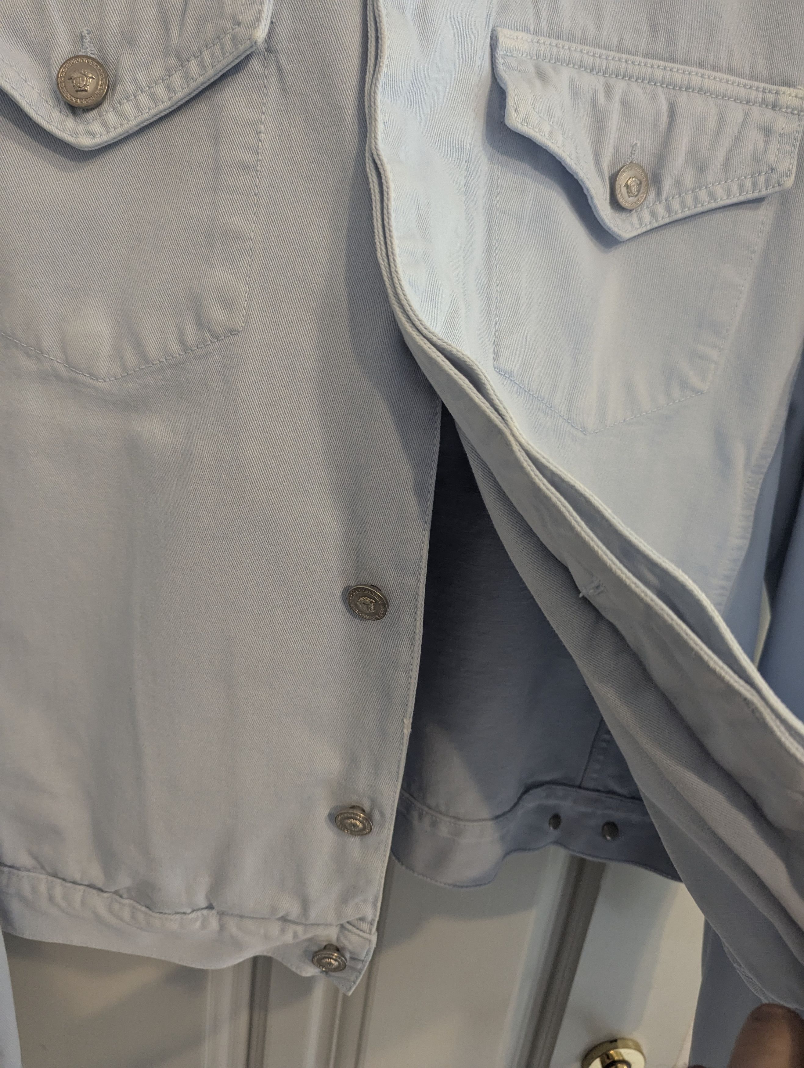 Versace Jeans Couture Versace jeans baby blue jacket Size US L / EU 52-54 / 3 - 2 Thumbnail