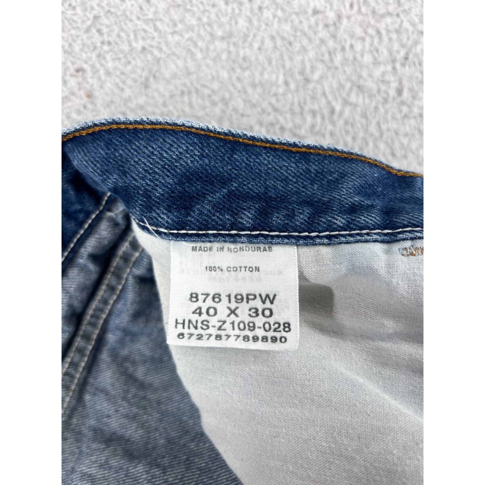 Denime Rustler Jeans Mens 40 Blue Denim Straight Leg 100% Cotton Western Shirt Size US 40 / EU 56 - 3 Thumbnail