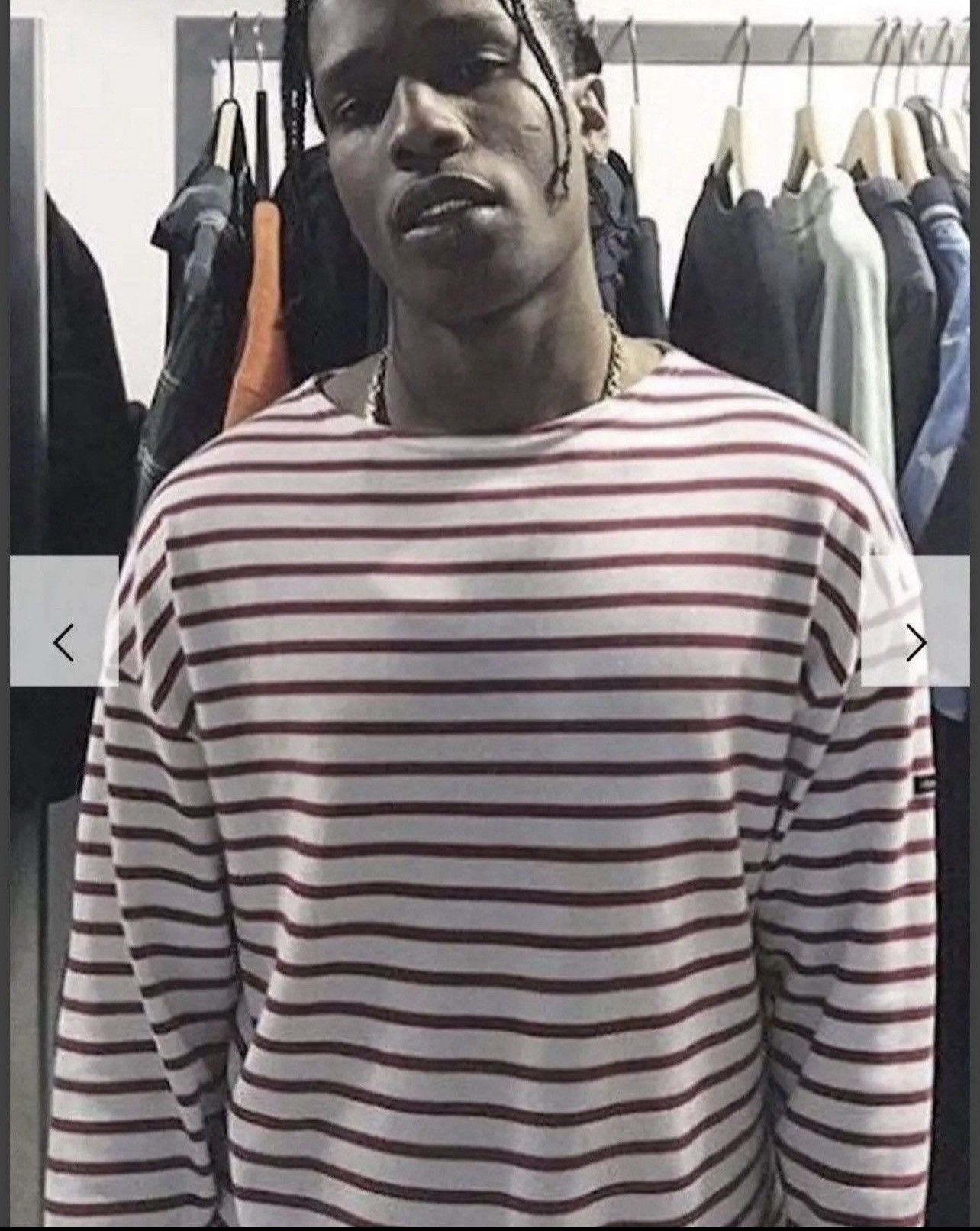 A$AP Rocky × Saint James × Vintage Saint James 2000s Y2K ASAP Rocky style striped longsleeve Size M / US 6-8 / IT 42-44 - 2 Thumbnail