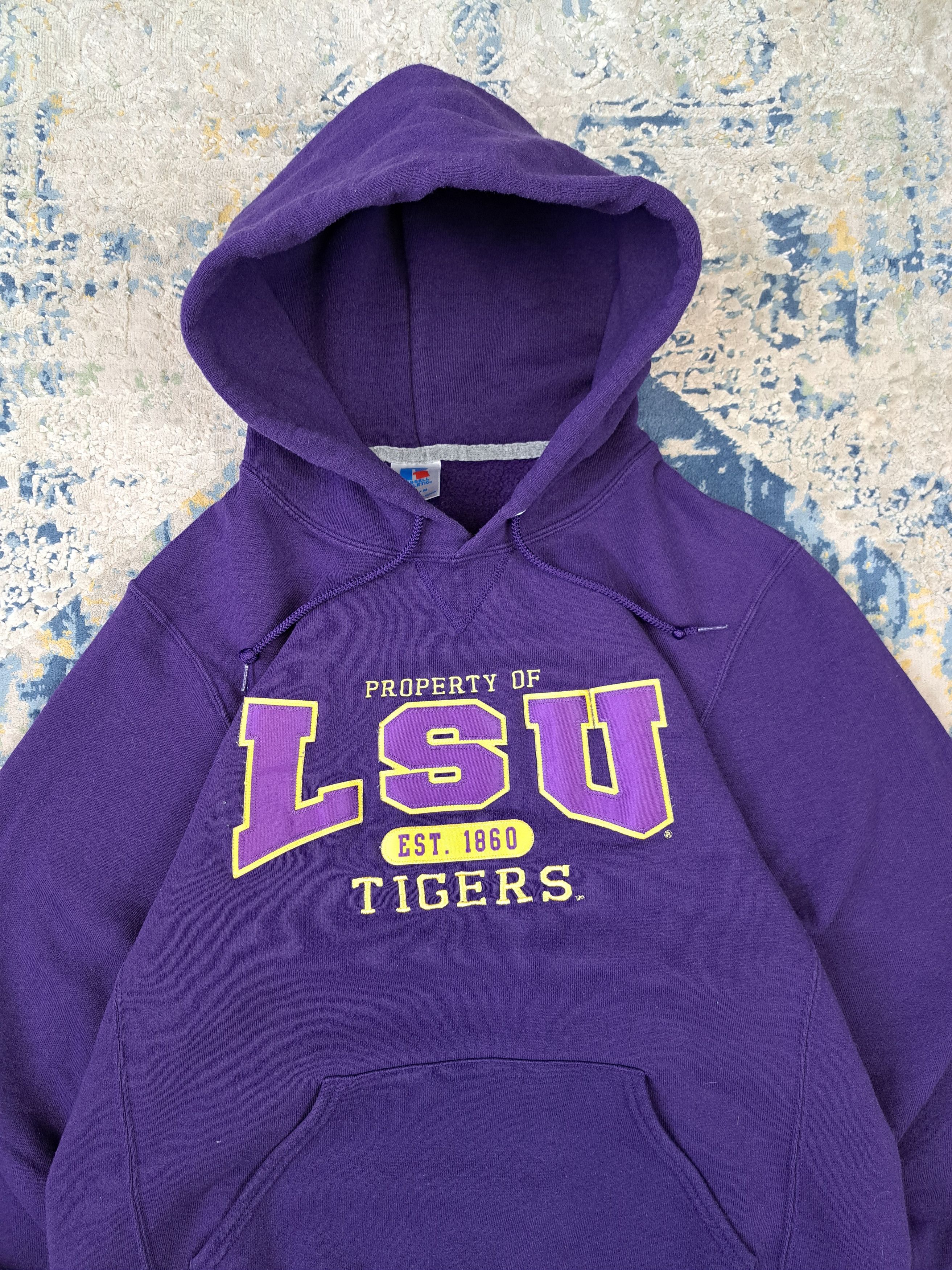 Russell Athletic Vintage 90s Russell Athletic LSU Tigers Hoodie Football NFL Size US M / EU 48-50 / 2 - 2 Thumbnail