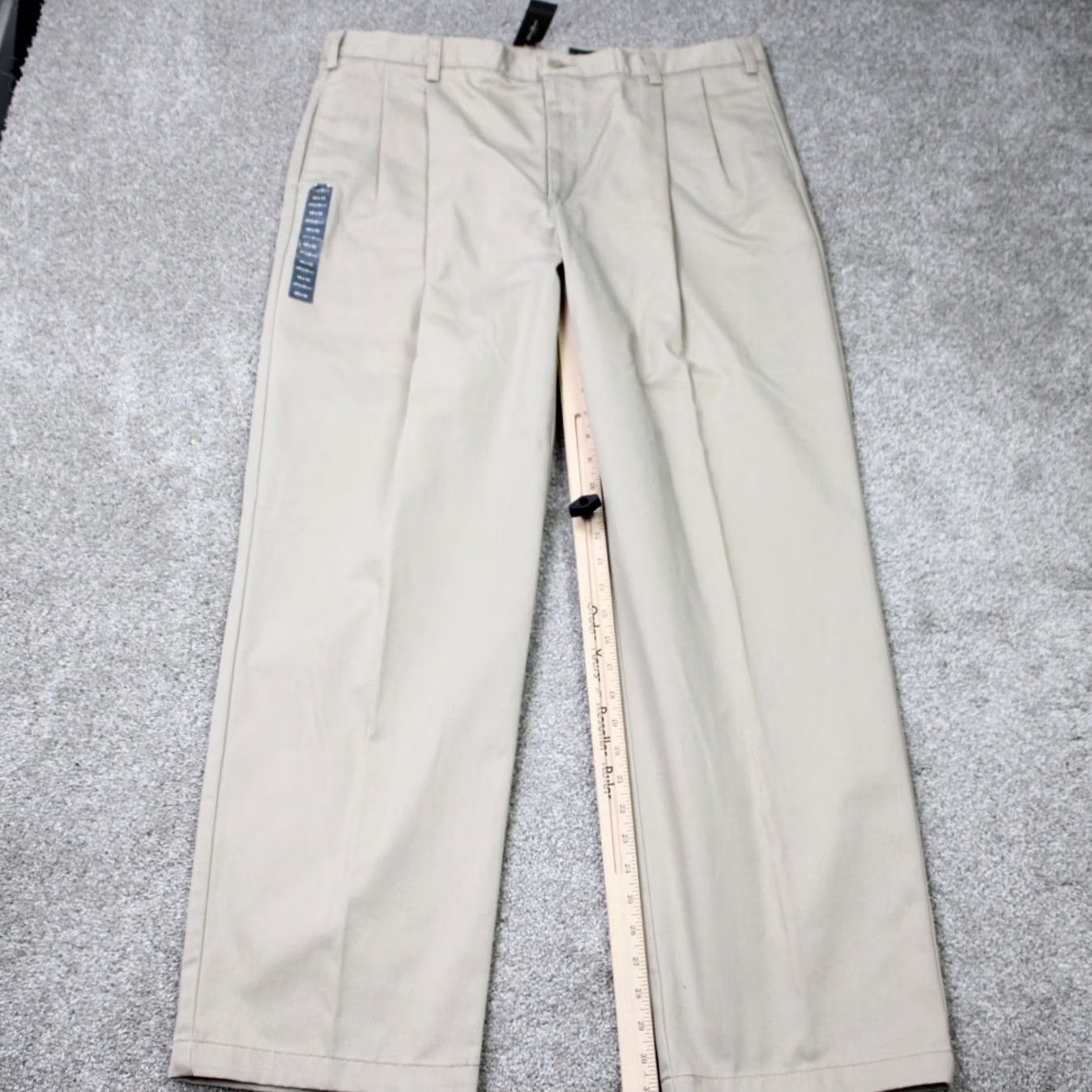 Eddie Bauer Eddie Bauer Chino Pants Mens 40x32 Beige NWT Slim/Regular Straight Front Wool Blend? Size US 40 / EU 56 - 3 Thumbnail