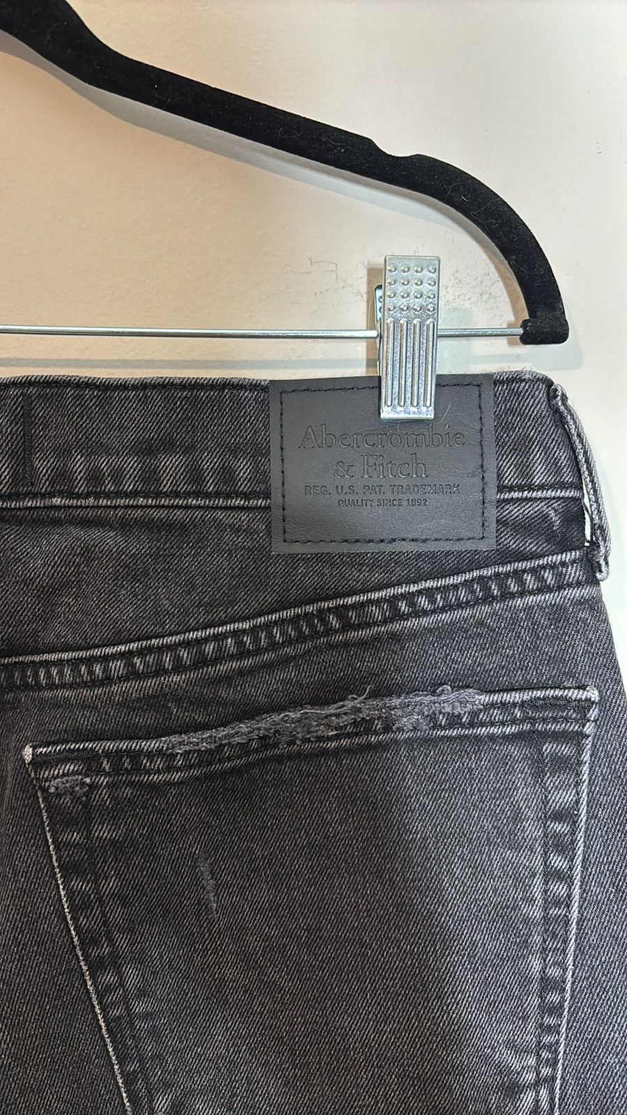 Abercrombie & Fitch Abercrombie & Fitch Vintage Stretch Straight Jeans Size US 34 / EU 50 - 5 Thumbnail