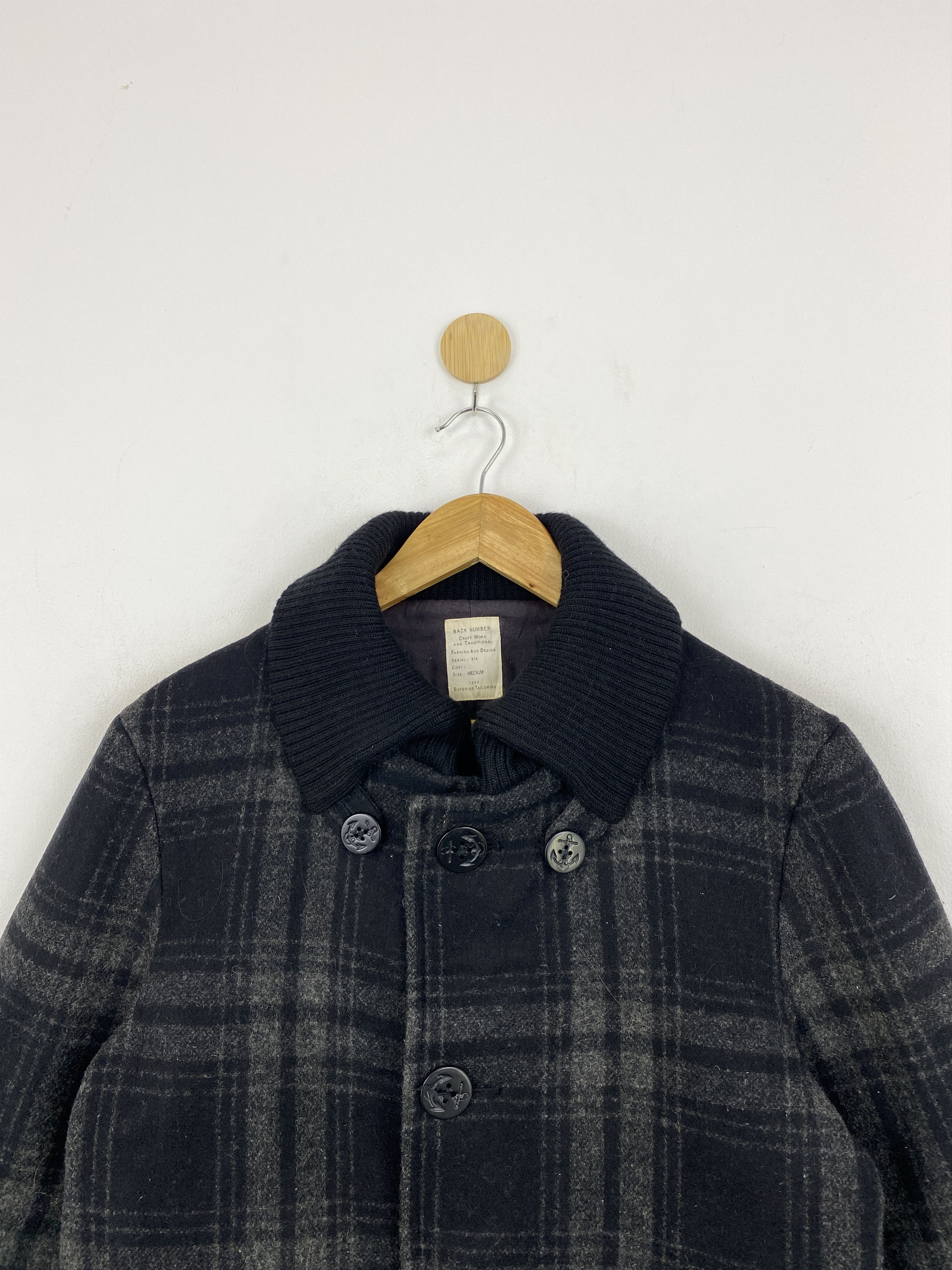 Japanese Brand Vtg Back Number Black Watch Tartan Button Up Jacket JA0057 Size US M / EU 48-50 / 2 - 3 Thumbnail