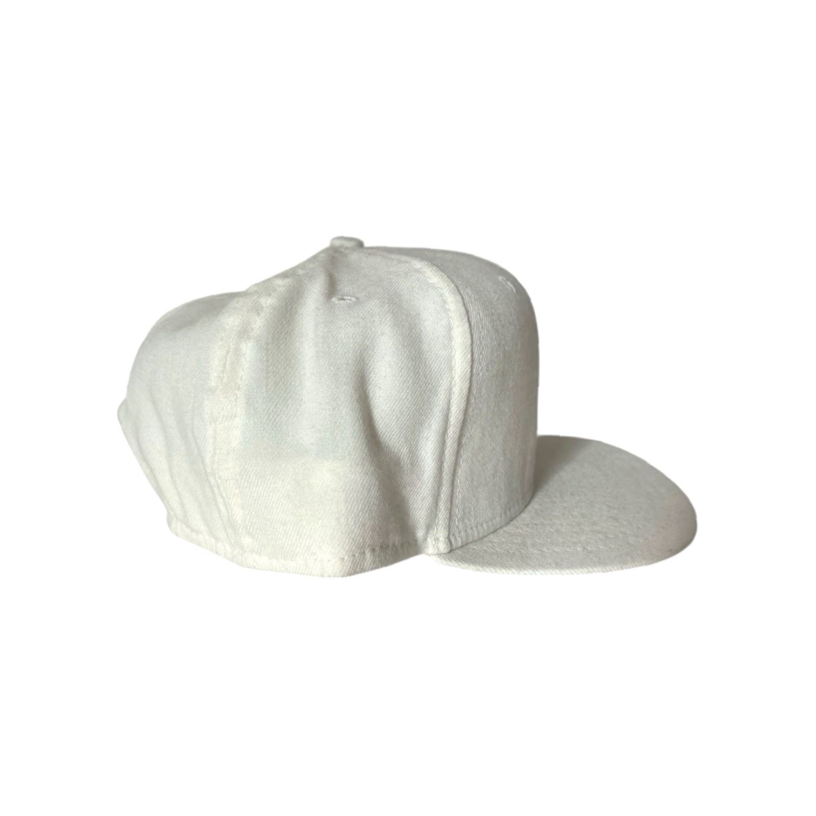 New Era VINTAGE New Era Hat Baseball Cap Mens 7 1/8 White USA Deadstock NWOT 90s Wool Blend Fitted Size ONE SIZE - 2 Thumbnail