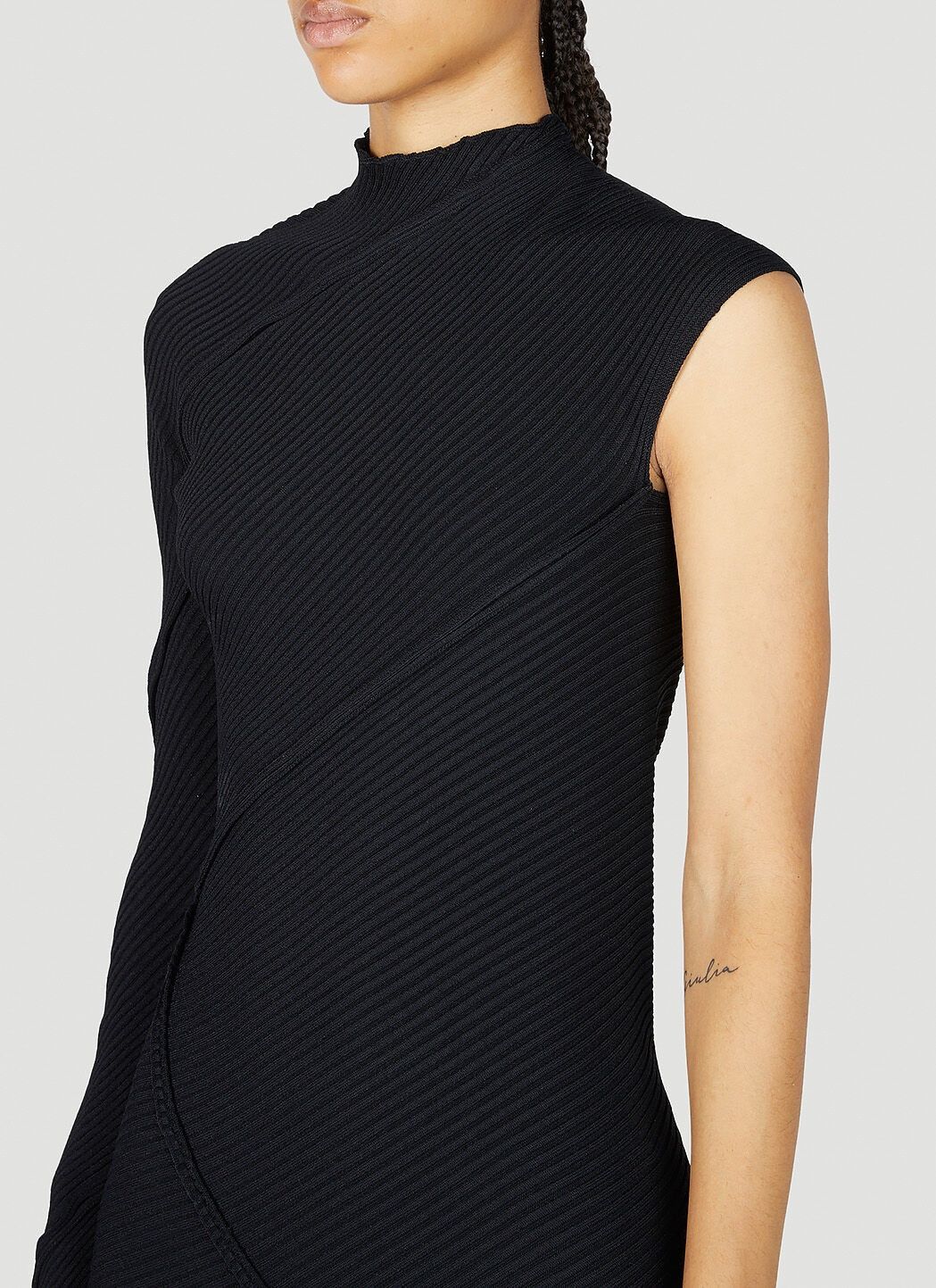 Balenciaga o1y0625 Mini Dress in Black Size M / US 6-8 / IT 42-44 - 2 Thumbnail