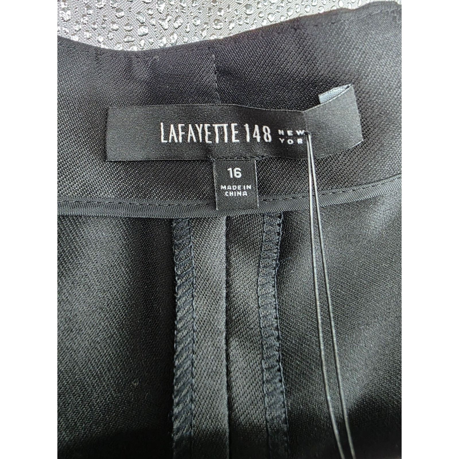 Lafayette 148 Lafayette 148 New York Womens Dress Pants Size 16 Black Size 38" / US 16 / IT 52 - 3 Thumbnail