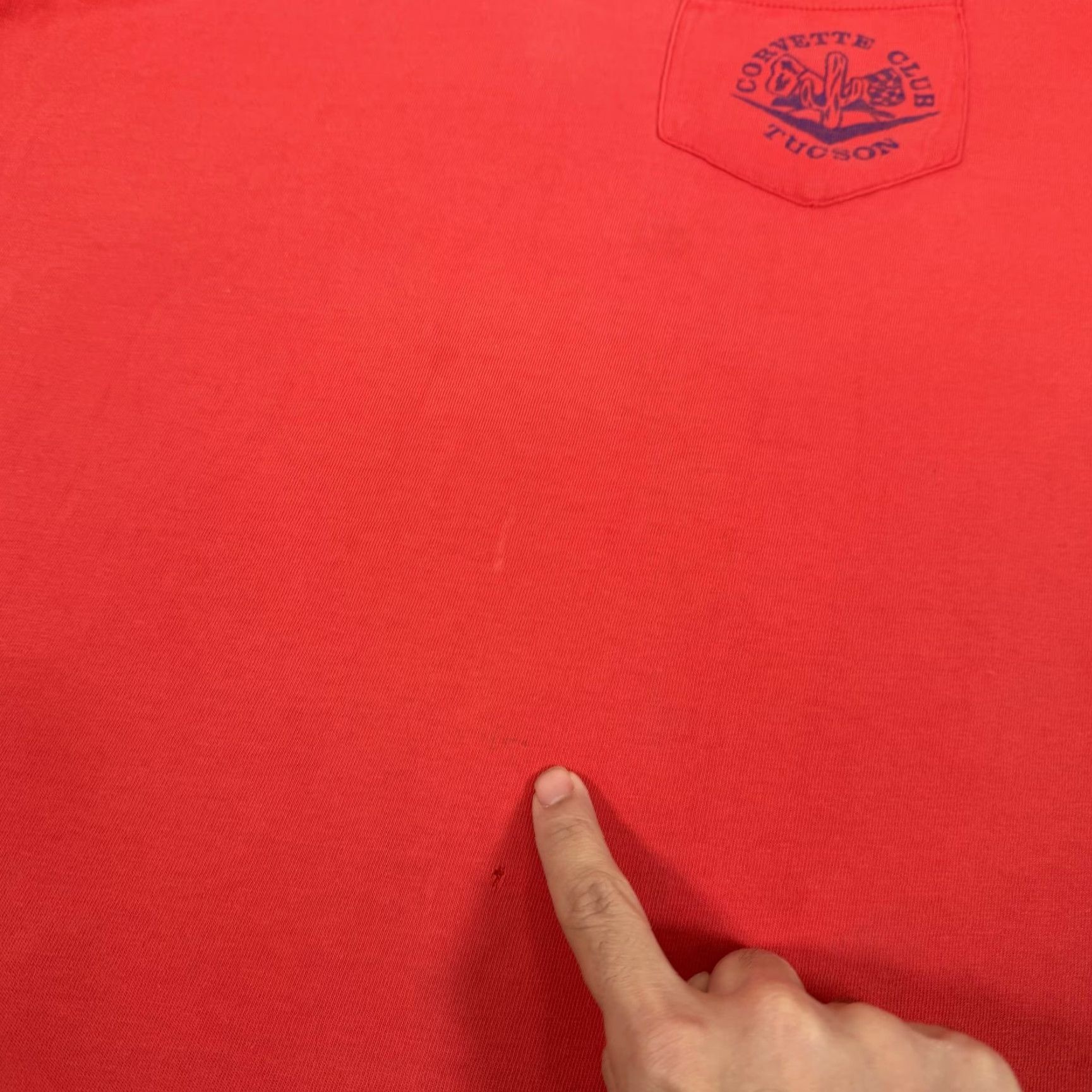 Vintage VINTAGE J. C. Penney Corvette Shirt Men L Red Tucson Club Selvedge Pocket Car Arizona Tee Size US L / EU 52-54 / 3 - 5 Thumbnail