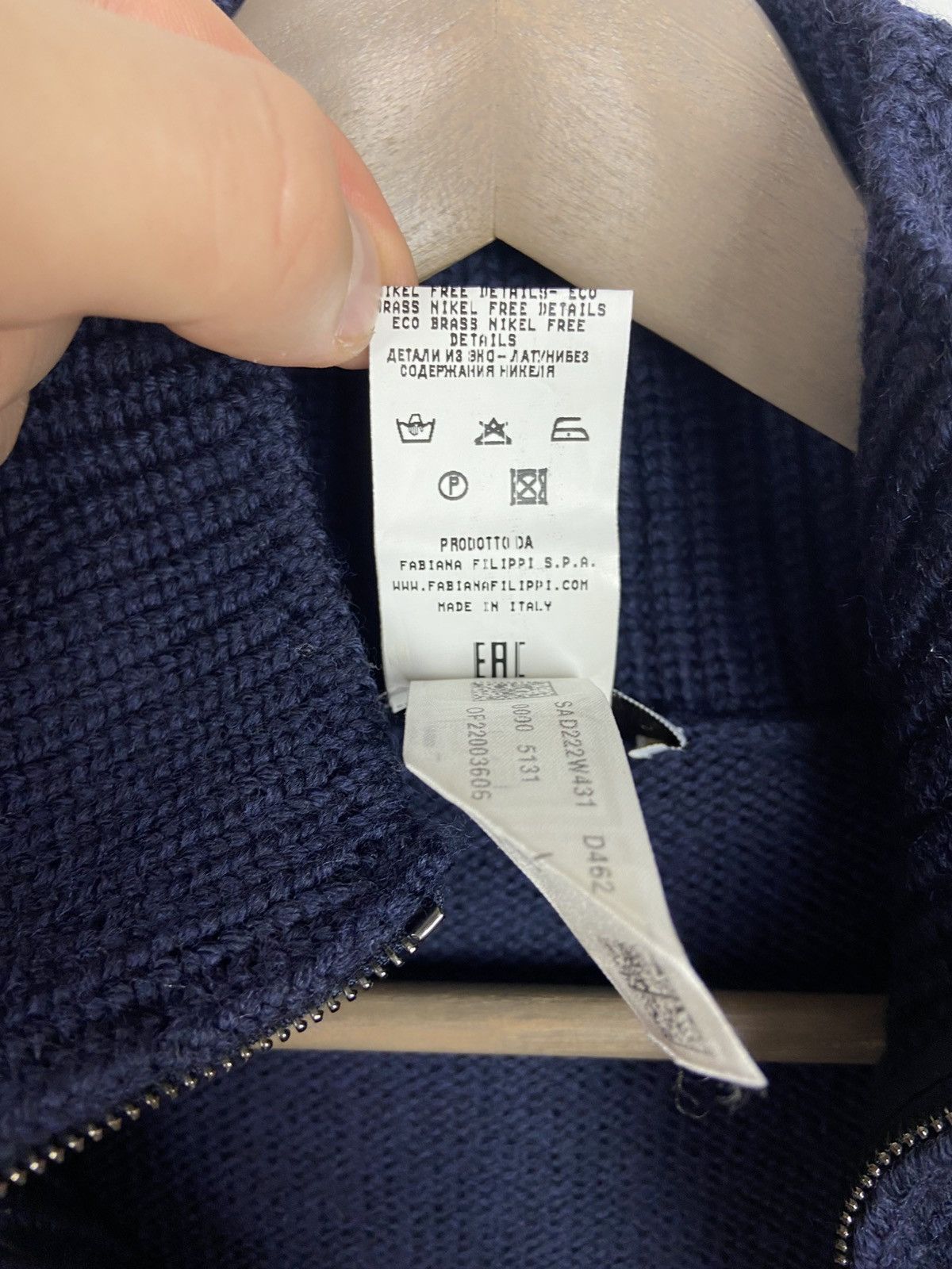 Designer × Fabiana Filippi Fabiana Filippi Sleeveless Roll-Neck Vest Blue Women’s Wool Size L / US 10 / IT 46 - 11 Thumbnail