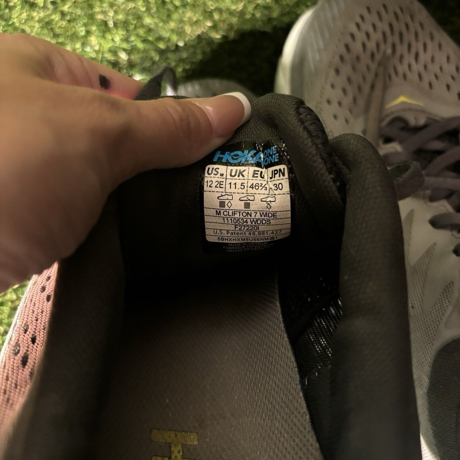 Hoka Size 12.5 - Hoka One One Clifton 7 Gray - 1110508-WDDS Size US 12.5 / EU 45-46 - 8 Thumbnail