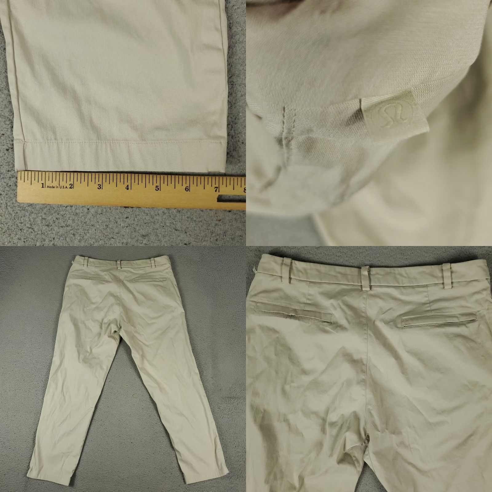 Lululemon Lululemon Mens Pants Beige Commission Twill Straight Chino Trousers 34x28 Size US 34 / EU 50 - 8 Thumbnail