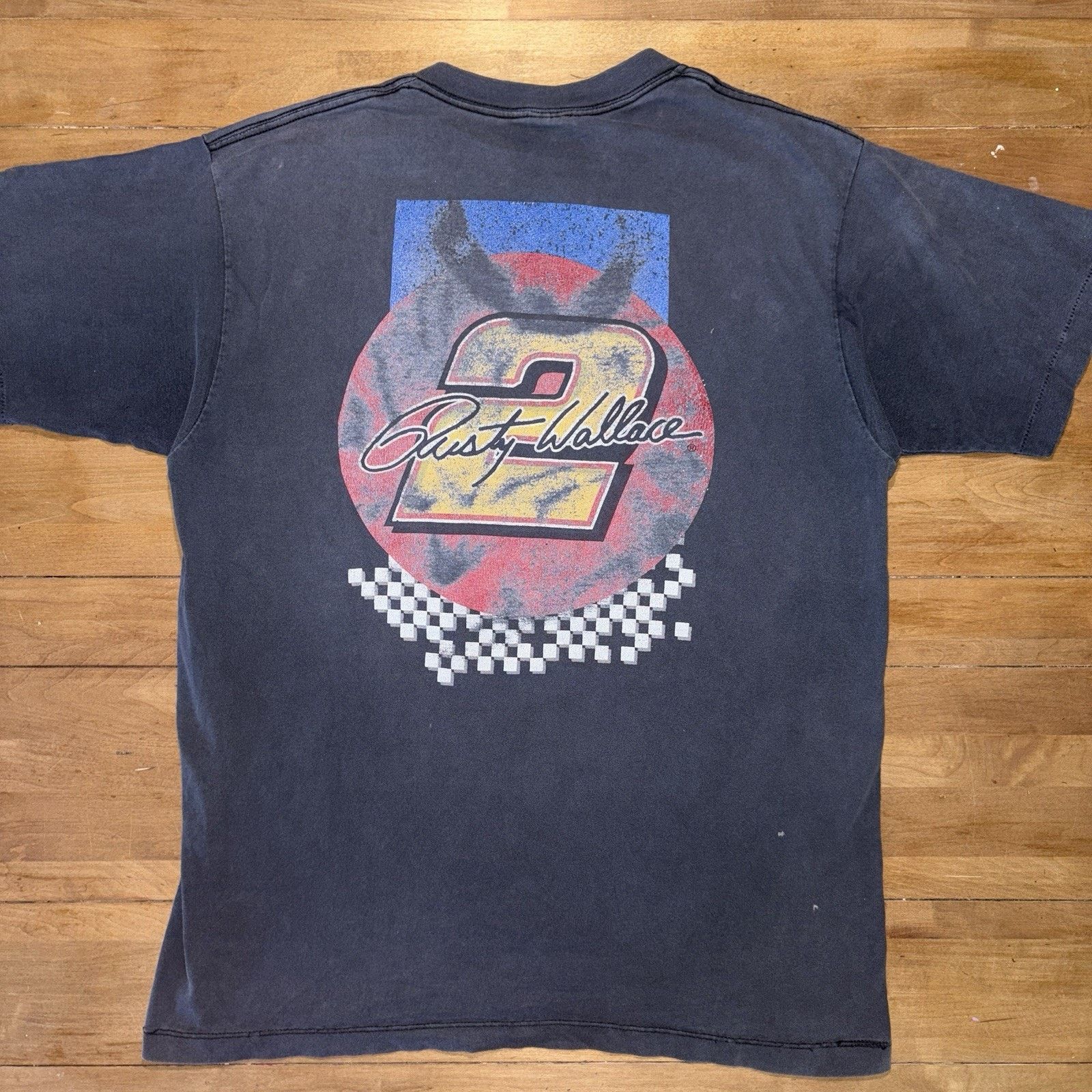 Rusty Vintage 90s Rusty Wallace Nascar Shirt XL Track Attack Size US XL / EU 56 / 4 - 3 Thumbnail