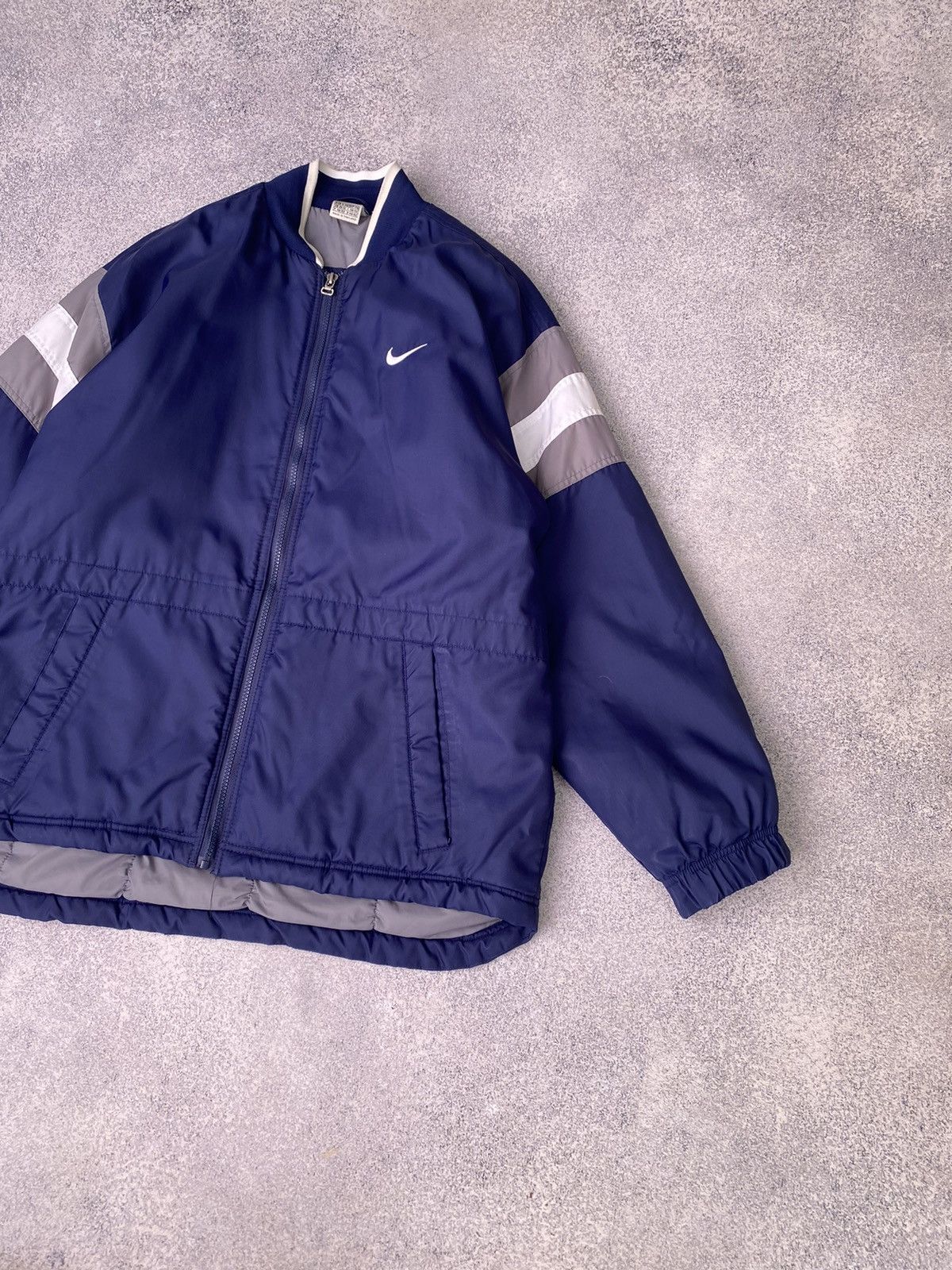 Nike × Vintage Vintage Nike Big Logo Navy 90s style Jacket Size US M / EU 48-50 / 2 - 4 Thumbnail