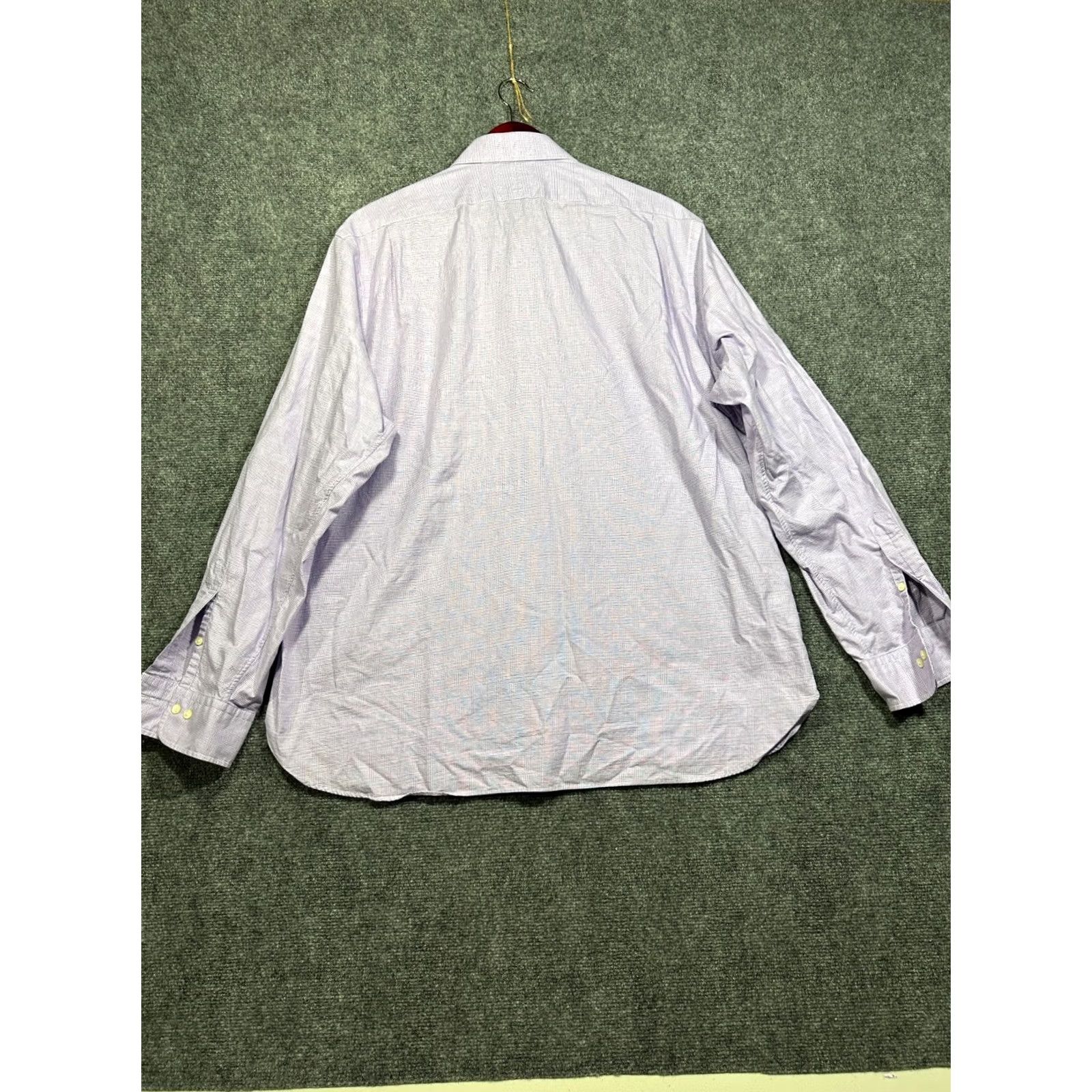 Polo Ralph Lauren Polo Ralph Lauren Shirt Mens Purple Plaid Cotton Button Up Long Sleeve 18 Size US XXL / EU 58 / 5 - 7 Thumbnail