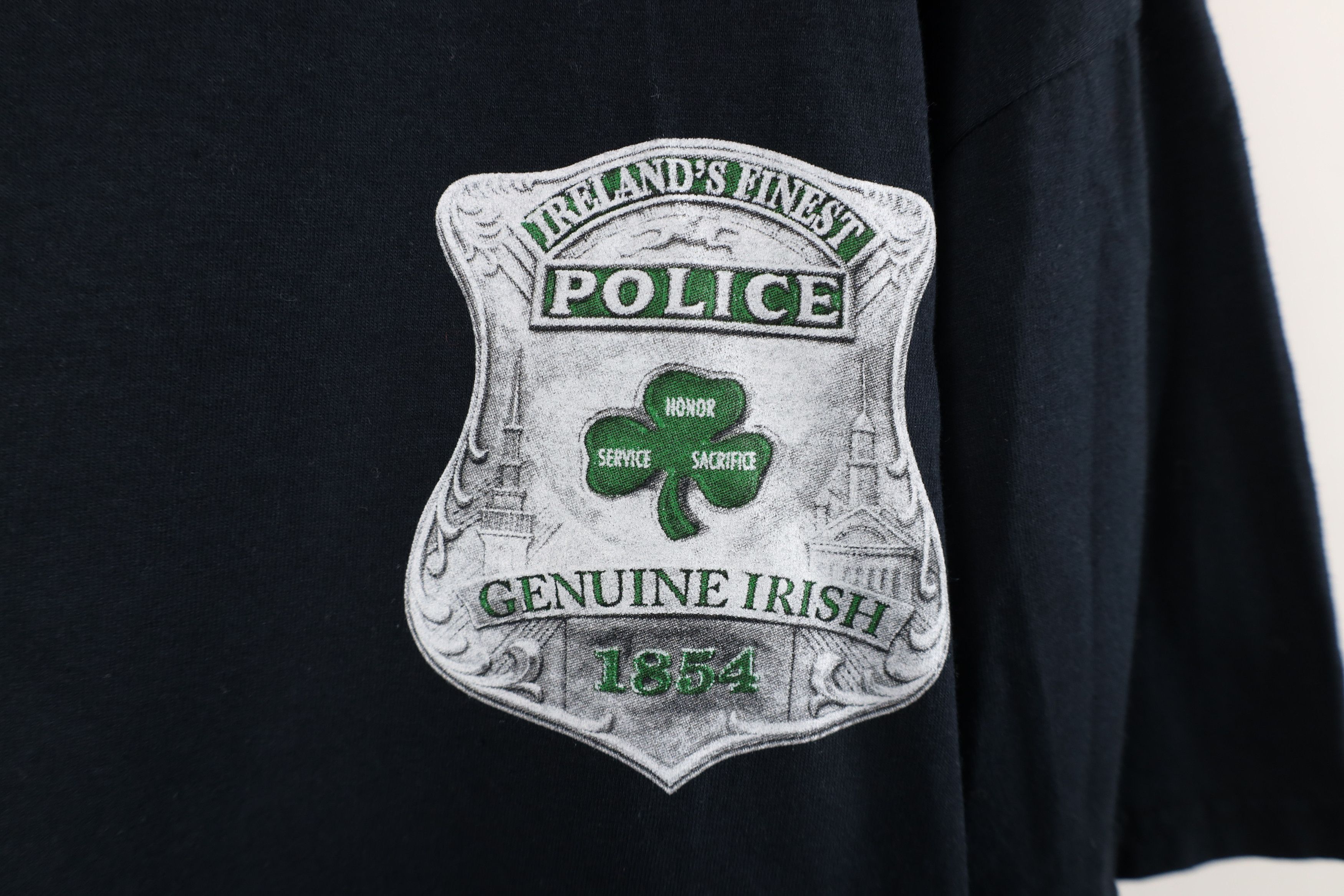Vintage Deadstock Vintage Streetwear Police Garda Siochana T-Shirt Size US XXL / EU 58 / 5 - 4 Thumbnail