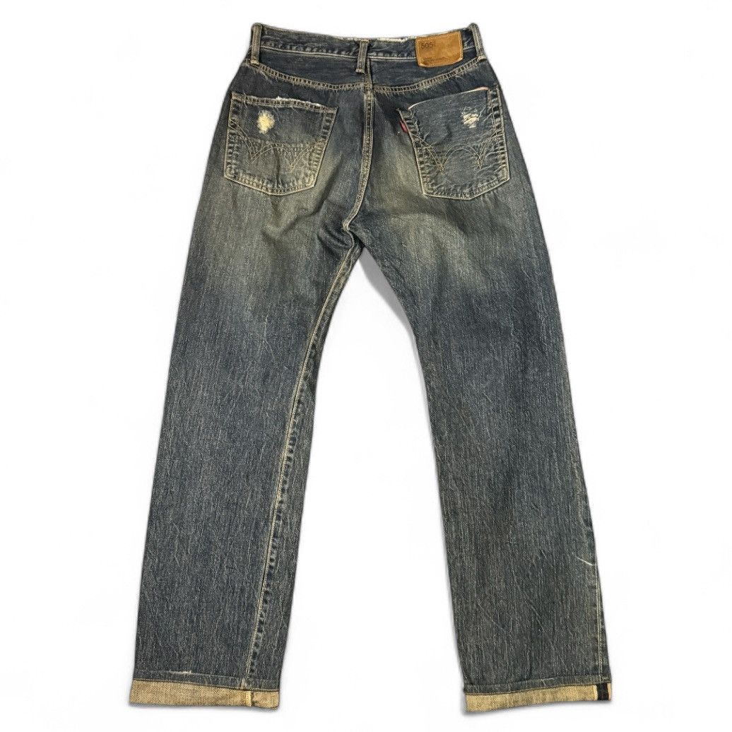 If Six Was Nine Vtg Archival Selvedge Edwin 505s Thrashed Distressed Mud Size US 29 - 2 Thumbnail