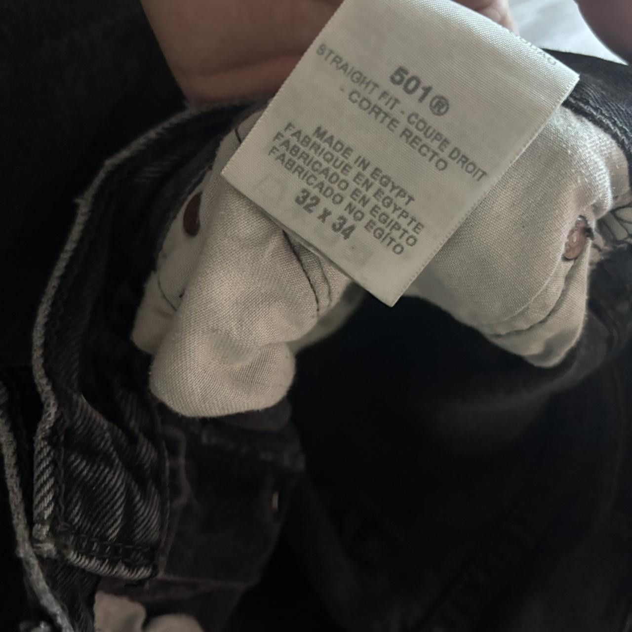 Levi's Crazy Vintage Y2K/2000s Grunge Black Levis 501 Denim Jeans! 31x32 Size US 31 - 8 Thumbnail