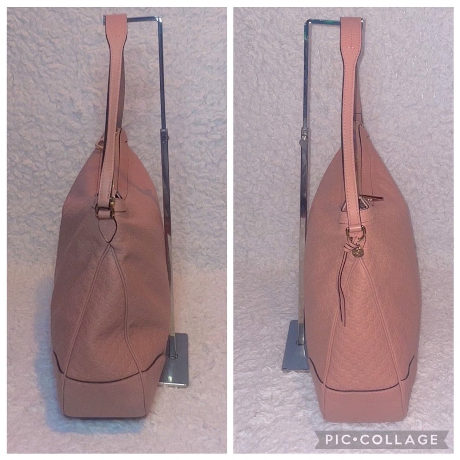 Gucci Gucci Bree Microguccissima GG Hobo Bag Pink 449244 Size ONE SIZE - 5 Thumbnail