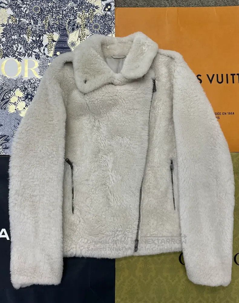 Brunello Cucinelli Brunello Cucinelli Leather and Fur Biker Jacket Size XS / US 0-2 / IT 36-38 - 1 Thumbnail