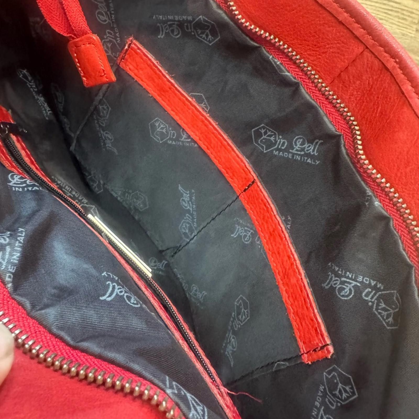 Valentino Valentina Zebra Print Calf Fur w/Red Leather Straps Bag Size ONE SIZE - 12 Thumbnail