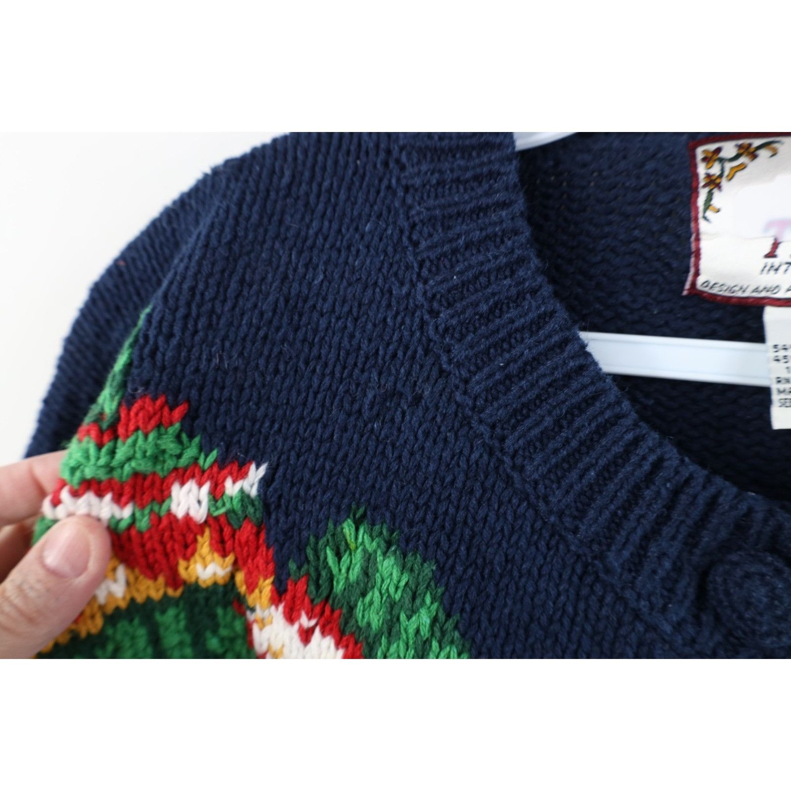 Vintage Vintage 90s Streetwear Heavy Christmas Cardigan Sweater Size L / US 10 / IT 46 - 13 Thumbnail