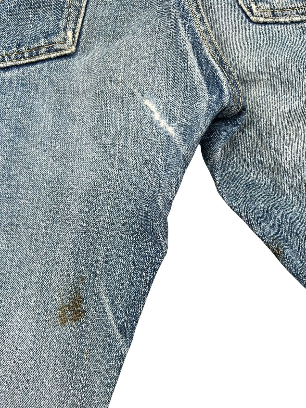 Kapital Vintage Levis Big E Selvedge Distressed Denim Jeans Size US 28 / EU 44 - 15 Thumbnail