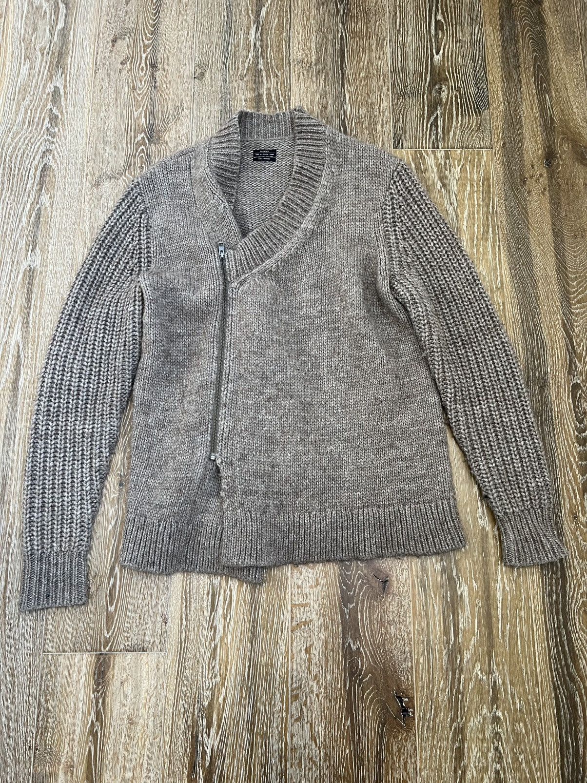 Allsaints Allsaints knitwear asymmetrical full zip up sweater Size US M / EU 48-50 / 2 - 1 Thumbnail
