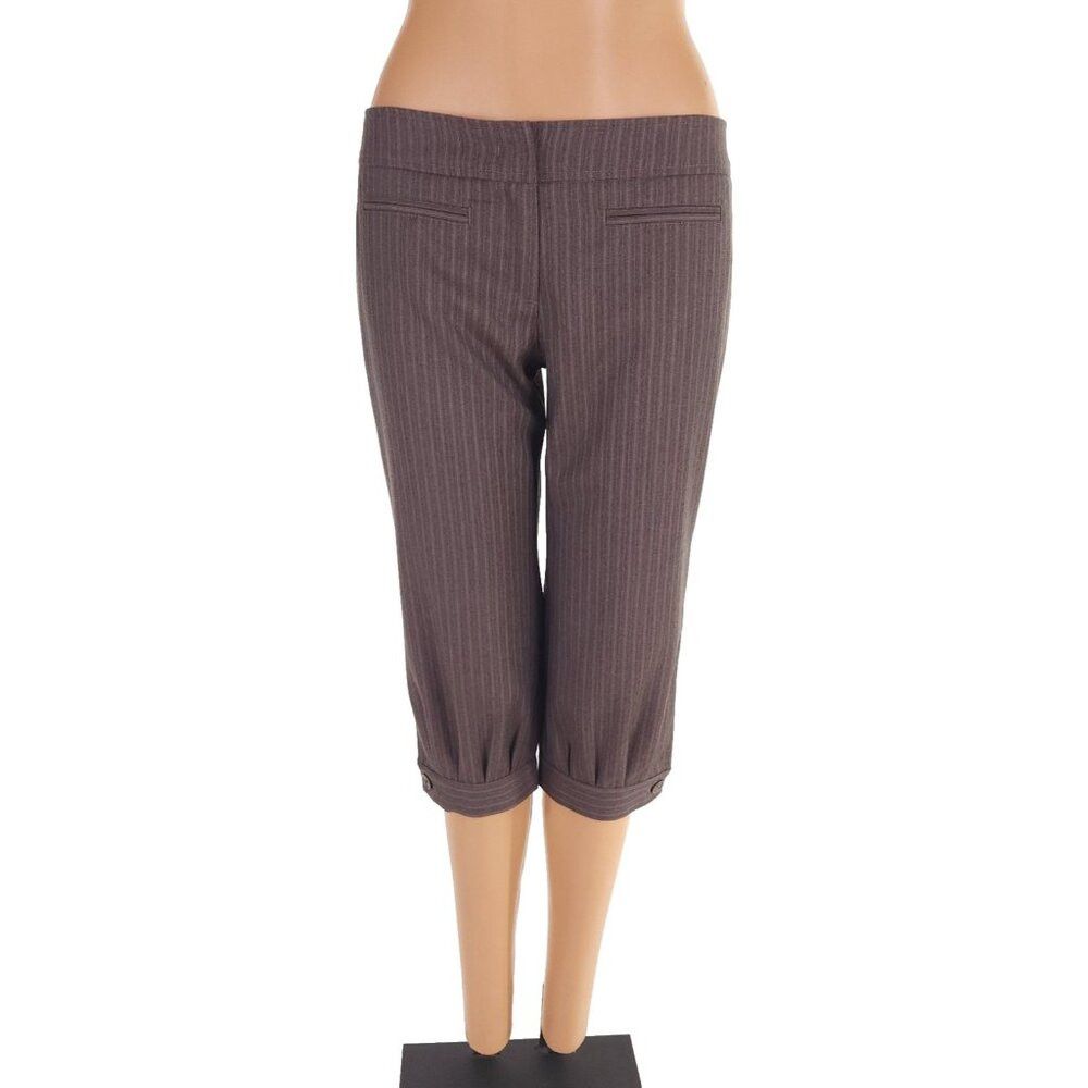 RED Valentino Red Valentino Striped Wool Three Quarter Pants Size 42 US 6 Size 28" / US 6 / IT 42 - 1 Thumbnail