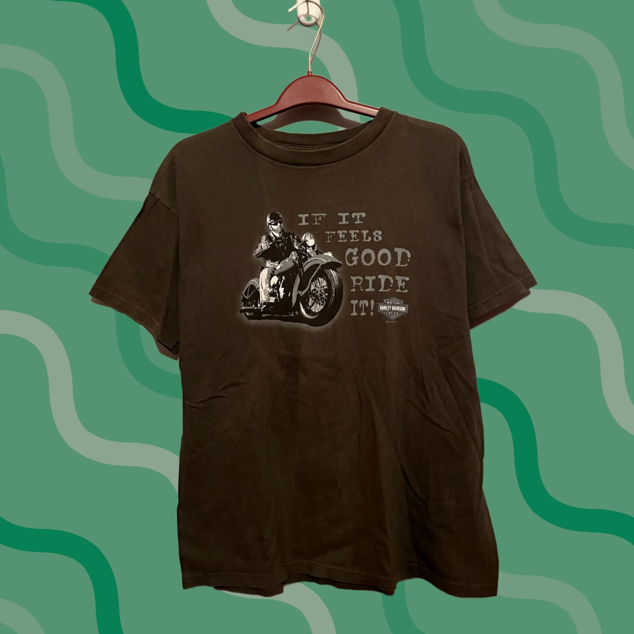 Harley Davidson Harley Davidson Vintage Shirt - Chicago XL Green - 2002 Size US XL / EU 56 / 4 - 1 Thumbnail