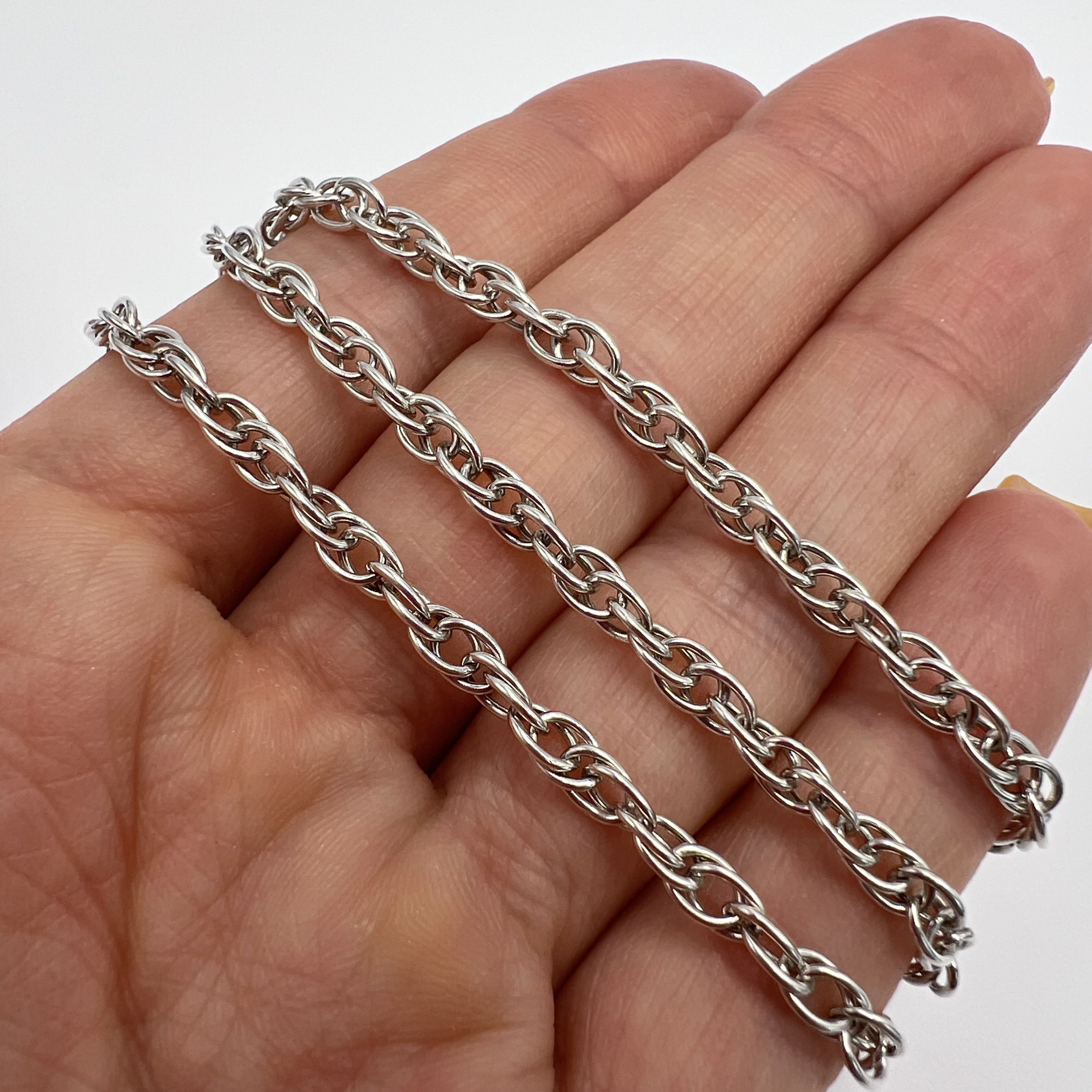 Sterling Silver Vintage Chain Necklace Sterling Silver 925 Signed 12.04gr Size ONE SIZE - 4 Thumbnail