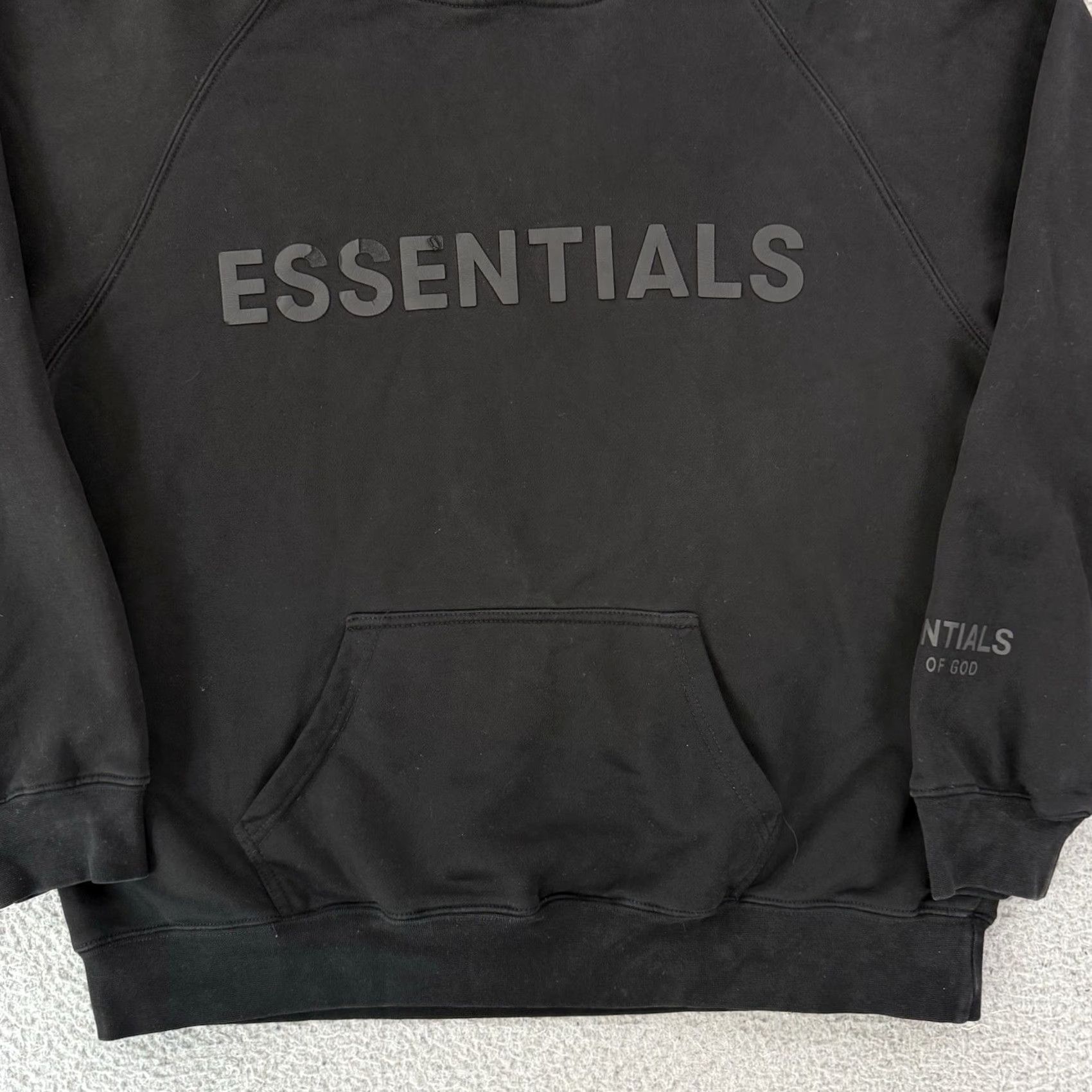 Fear of God VINTAGE? No — Fear of God Essentials Sweatshirt Mens M Black Pullover Hoodie Streetwear Size US M / EU 48-50 / 2 - 2 Thumbnail
