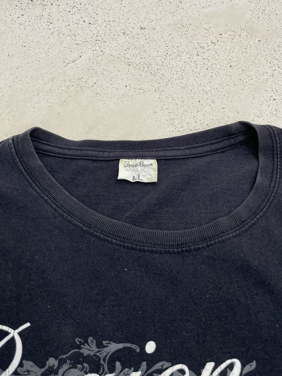 Japanese Brand Sunfaded Freebeat Y2K Affliction Style Wording Hazardous Size US XL / EU 56 / 4 - 9 Thumbnail