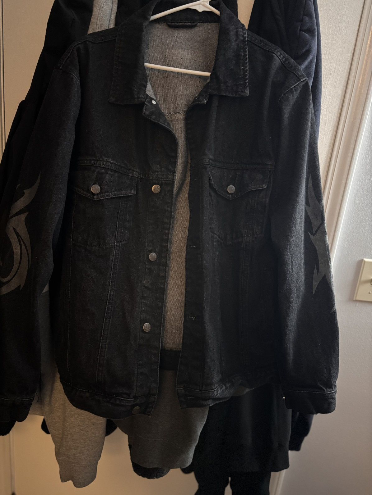 Kim Krueger Kim Krueger Black Denim Jacket (VERY RARE & LIMITED) Size US L / EU 52-54 / 3 - 7 Thumbnail