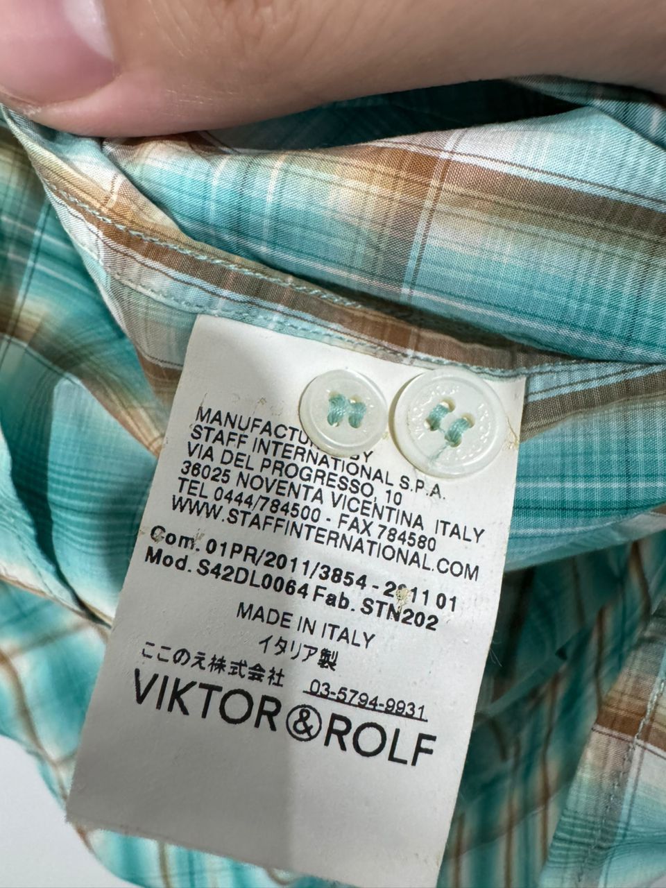 Viktor & Rolf Viktor & Rolf Checkered Shirt Size US S / EU 44-46 / 1 - 7 Thumbnail