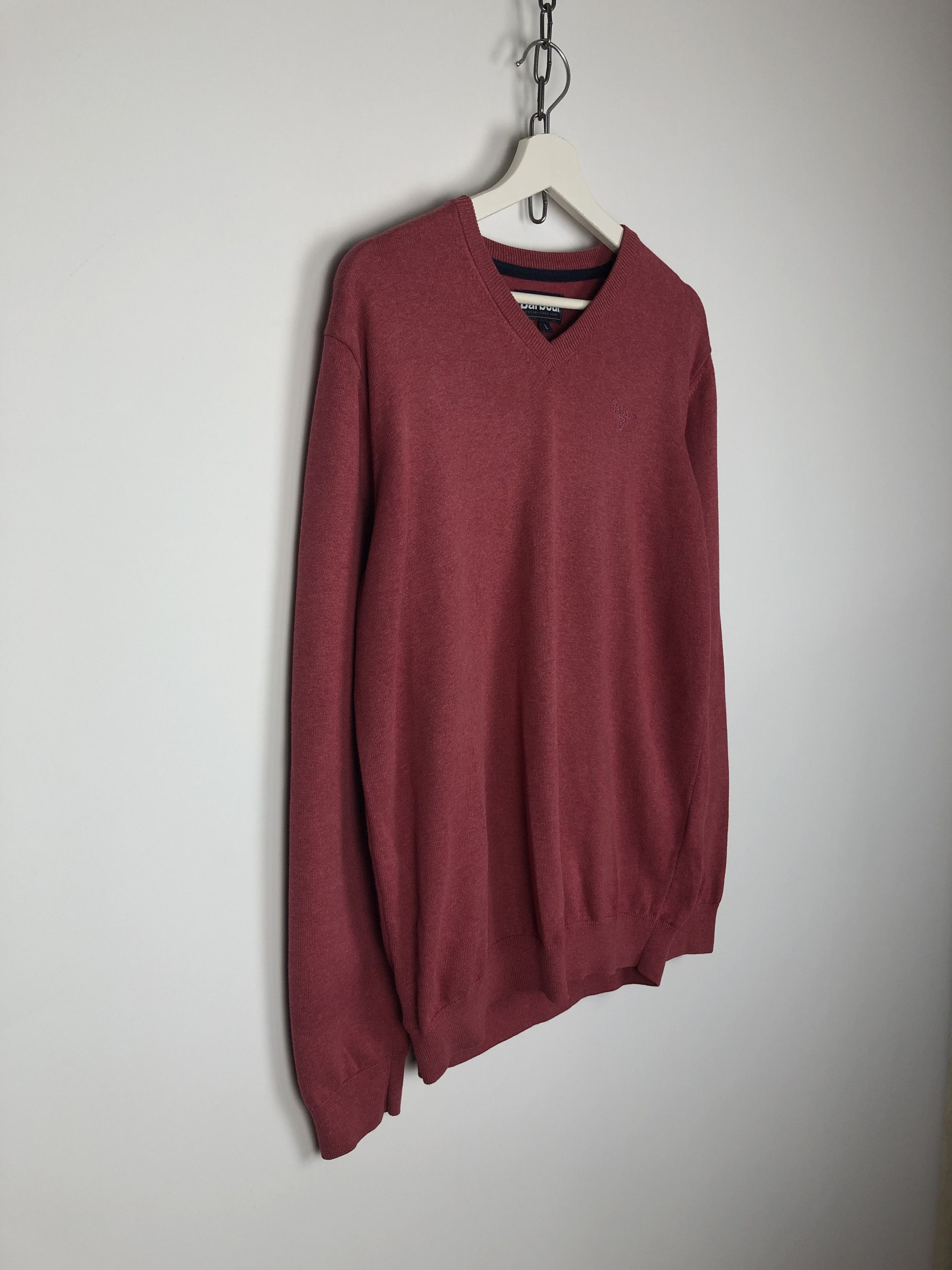 Barbour Barbour Basic Sweater Pullover V-Neck size L Size US L / EU 52-54 / 3 - 5 Thumbnail