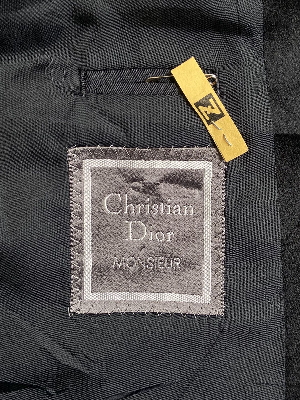 Christian Dior Monsieur CHRISTIAN DIOR MONSIEUR Black Suit Size 54L - 6 Thumbnail