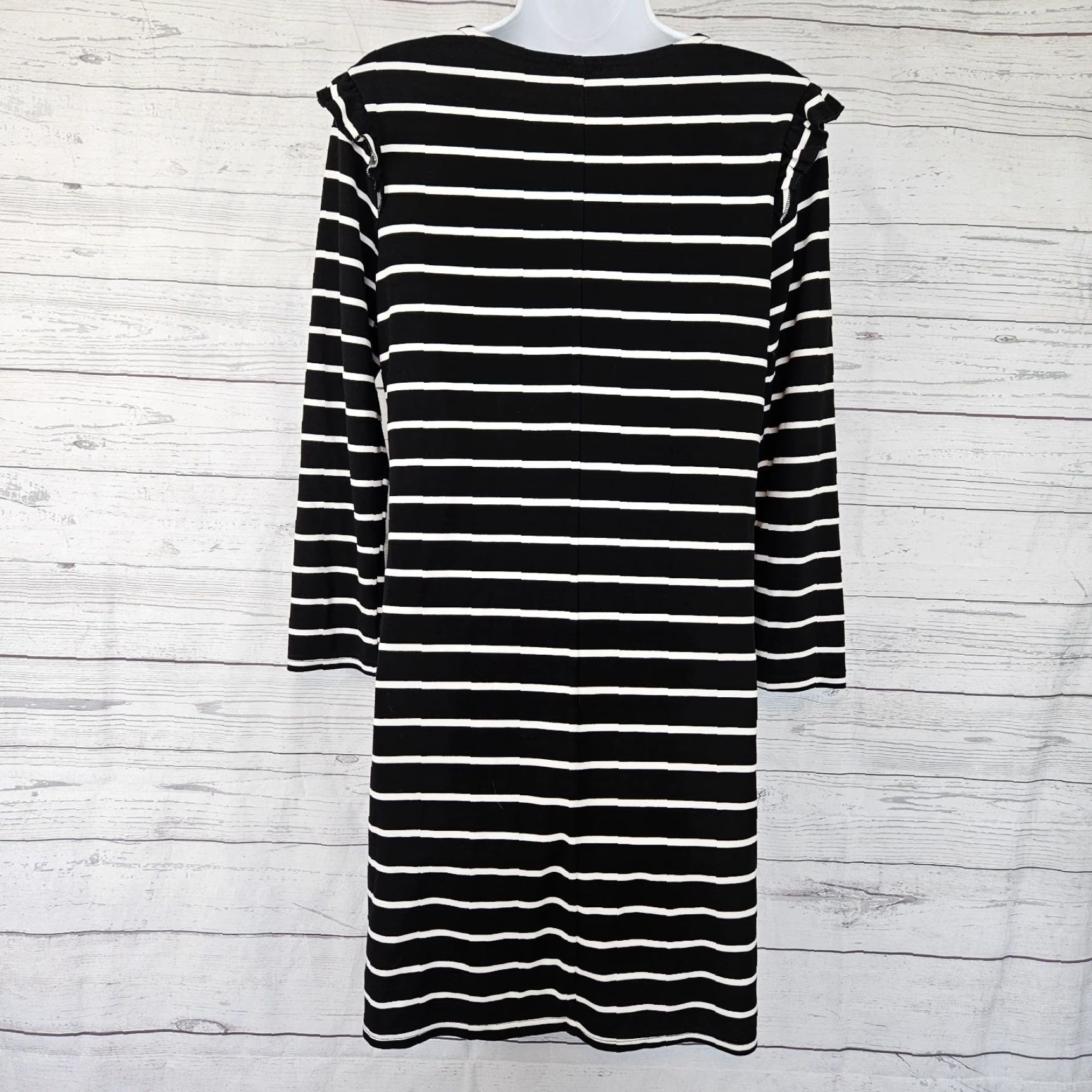 Old Navy Old Navy Dress Sz Medium Black White Stripe Rayon Blend Womens Size M / US 6-8 / IT 42-44 - 3 Thumbnail