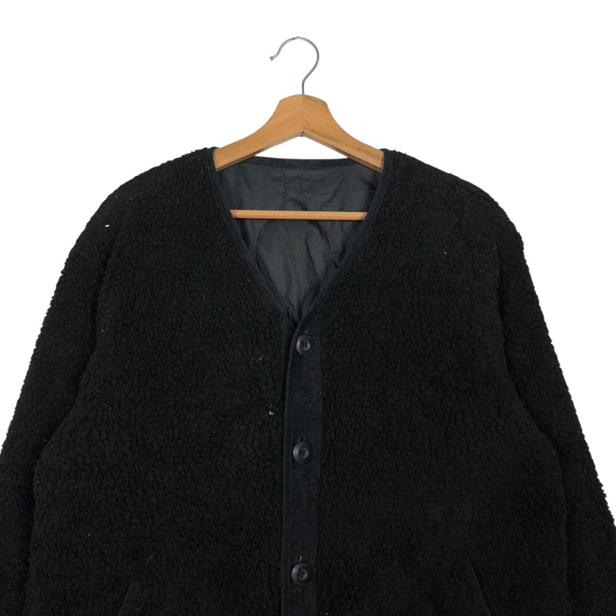 Japanese Brand 🔥RICH BLACK CROPPED QUILTED JACKET FLEECE BEAMS ISSEY MIYAKE Size US M / EU 48-50 / 2 - 5 Thumbnail
